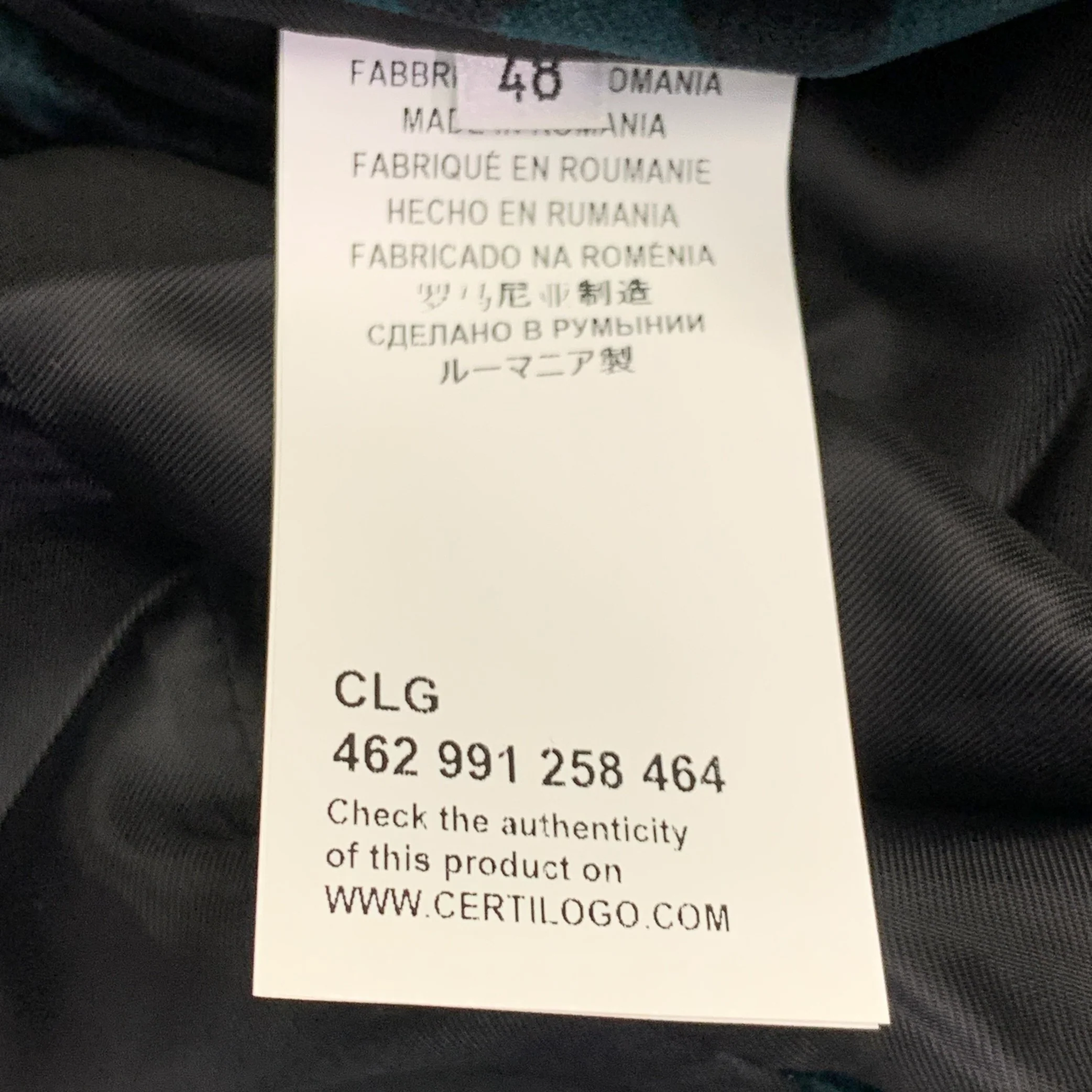 VERSACE COLLECTION Size 38 Green Black Animal Print Velvet Shawl Lapel Sport Coat - Image 10