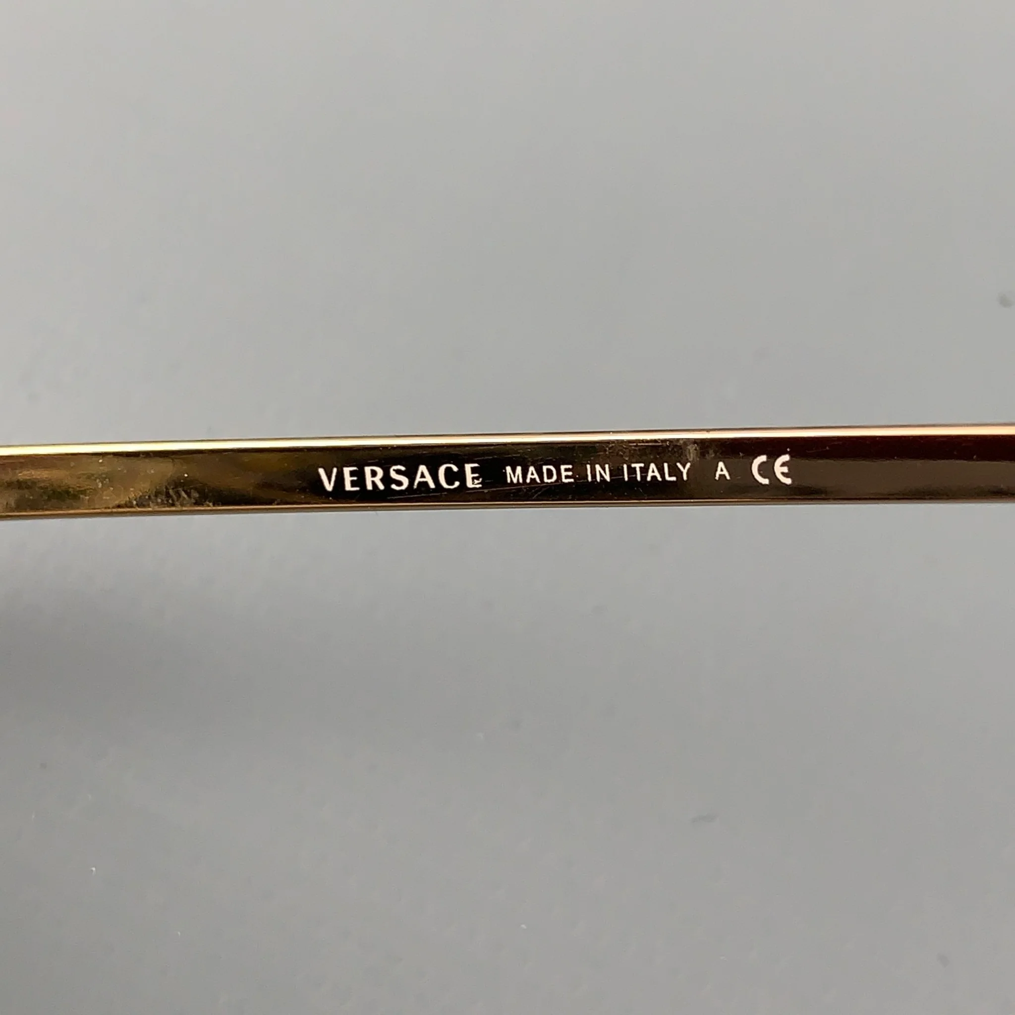 VERSACE Gold Metal Sunglasses - Image 5