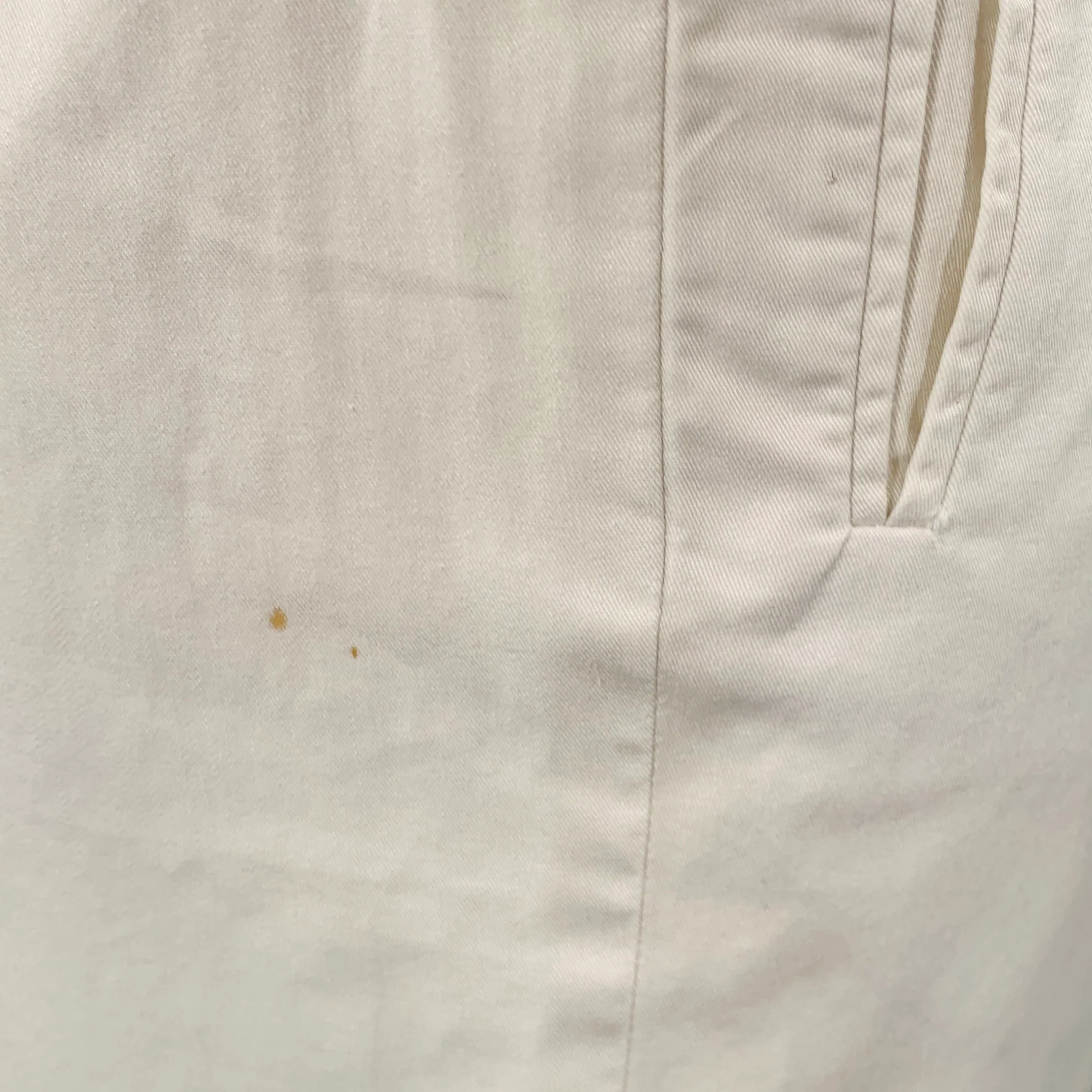 VERSACE JEANS Size 32 White Cotton Flat Front Casual Pants - Image 6