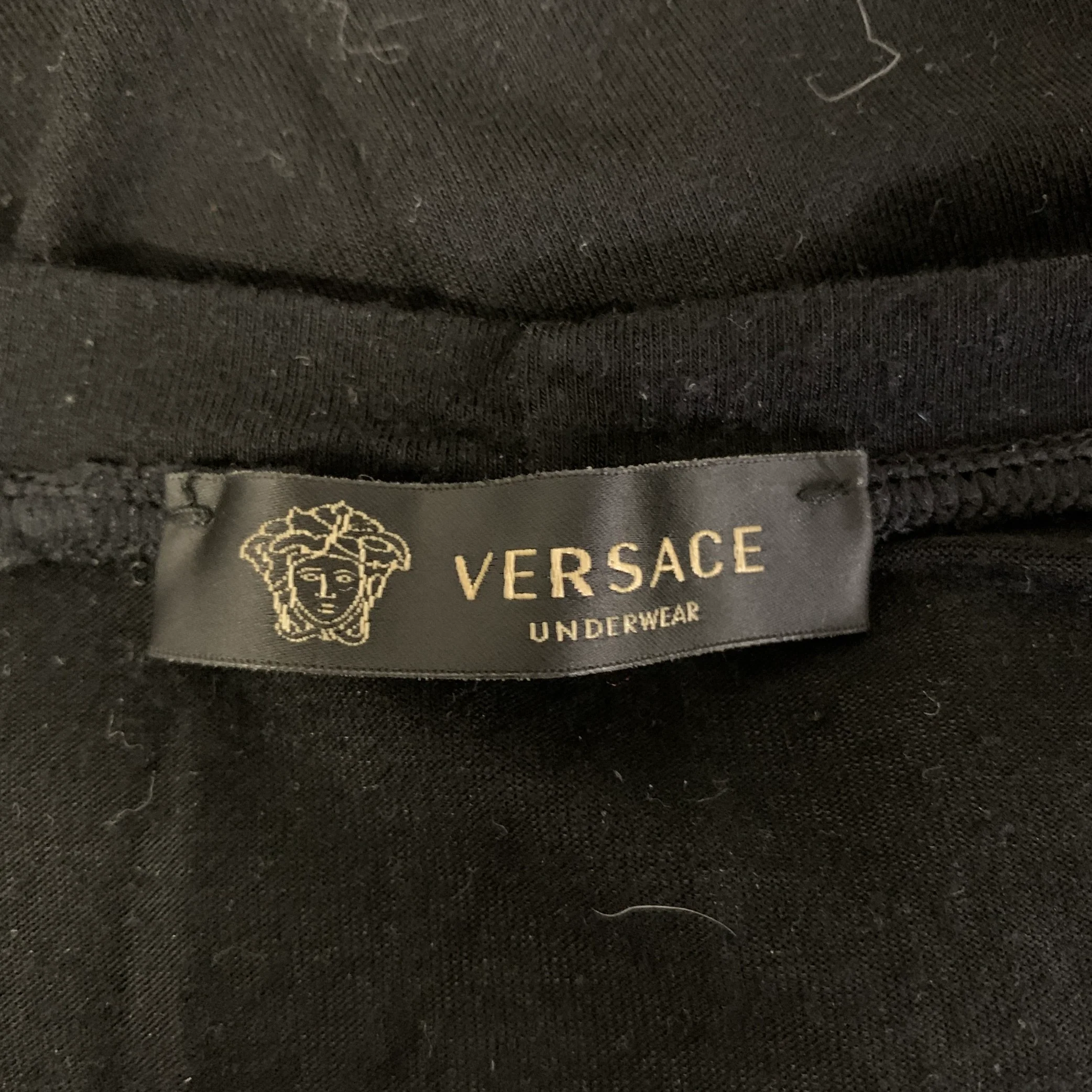 VERSACE Size M Black Modal Blend Muscle Sleeveless T Shirt - Image 5