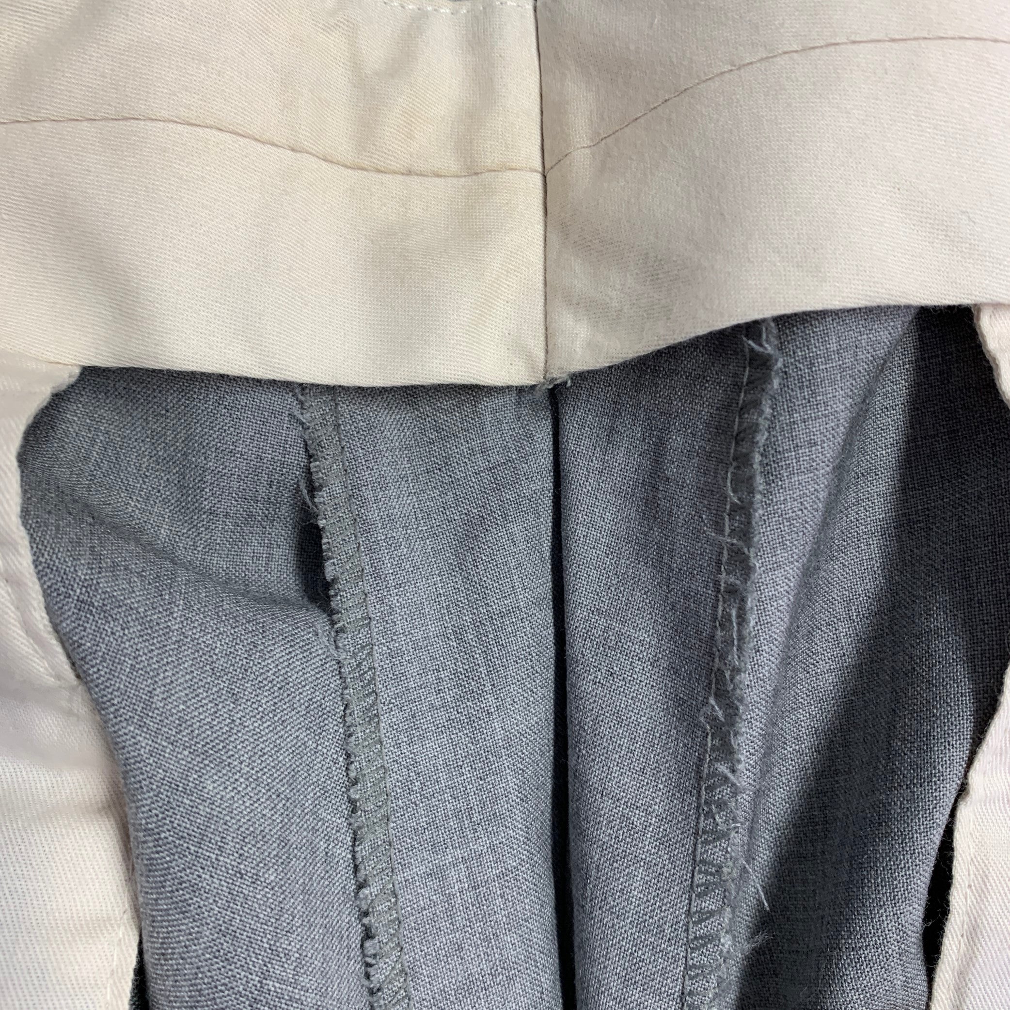 VERSACE Vintage Size 42 Grey Wool Notch Lapel Suit - Image 10