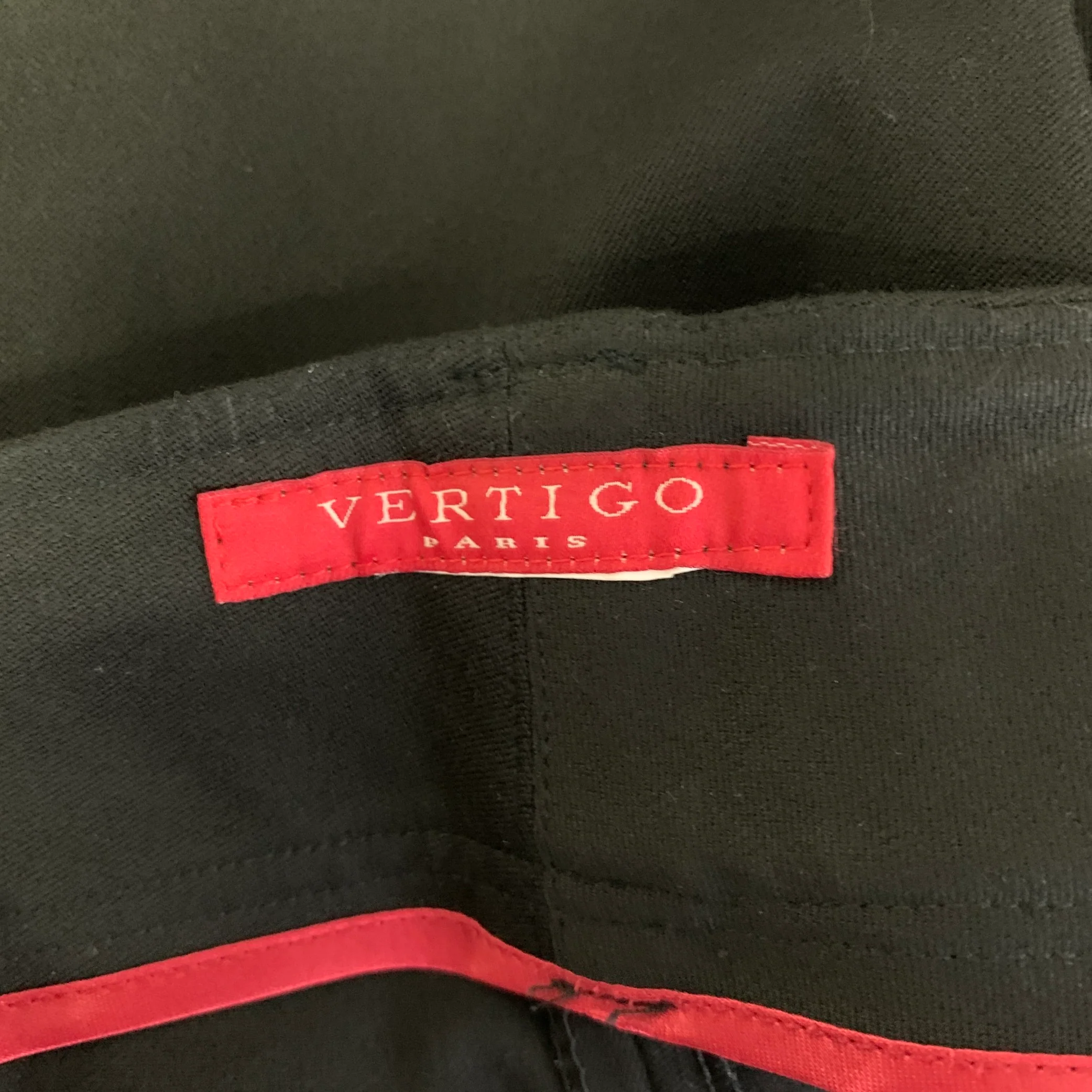 VERTIGO Size M Black Gold Stretch Twill Dress Pants - Image 4