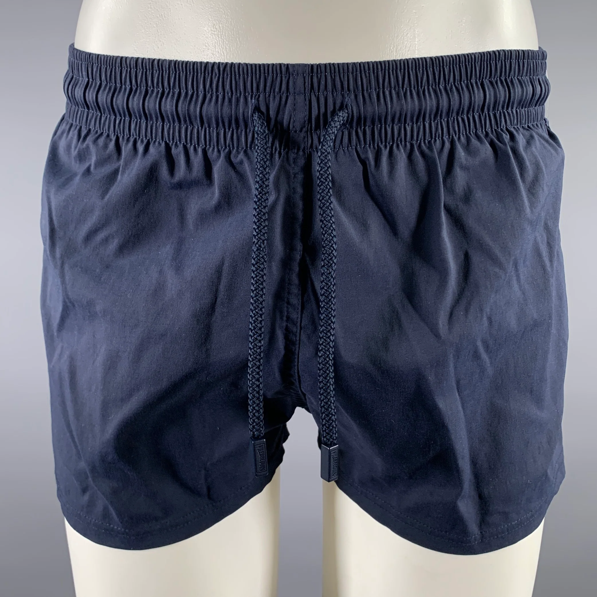 VILEBREQUIN Size S Navy Swim Trunks