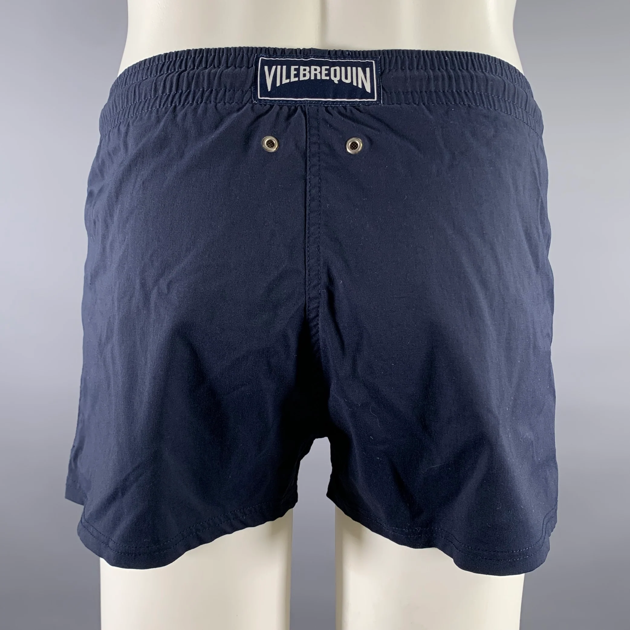 VILEBREQUIN Size S Navy Swim Trunks - Image 3