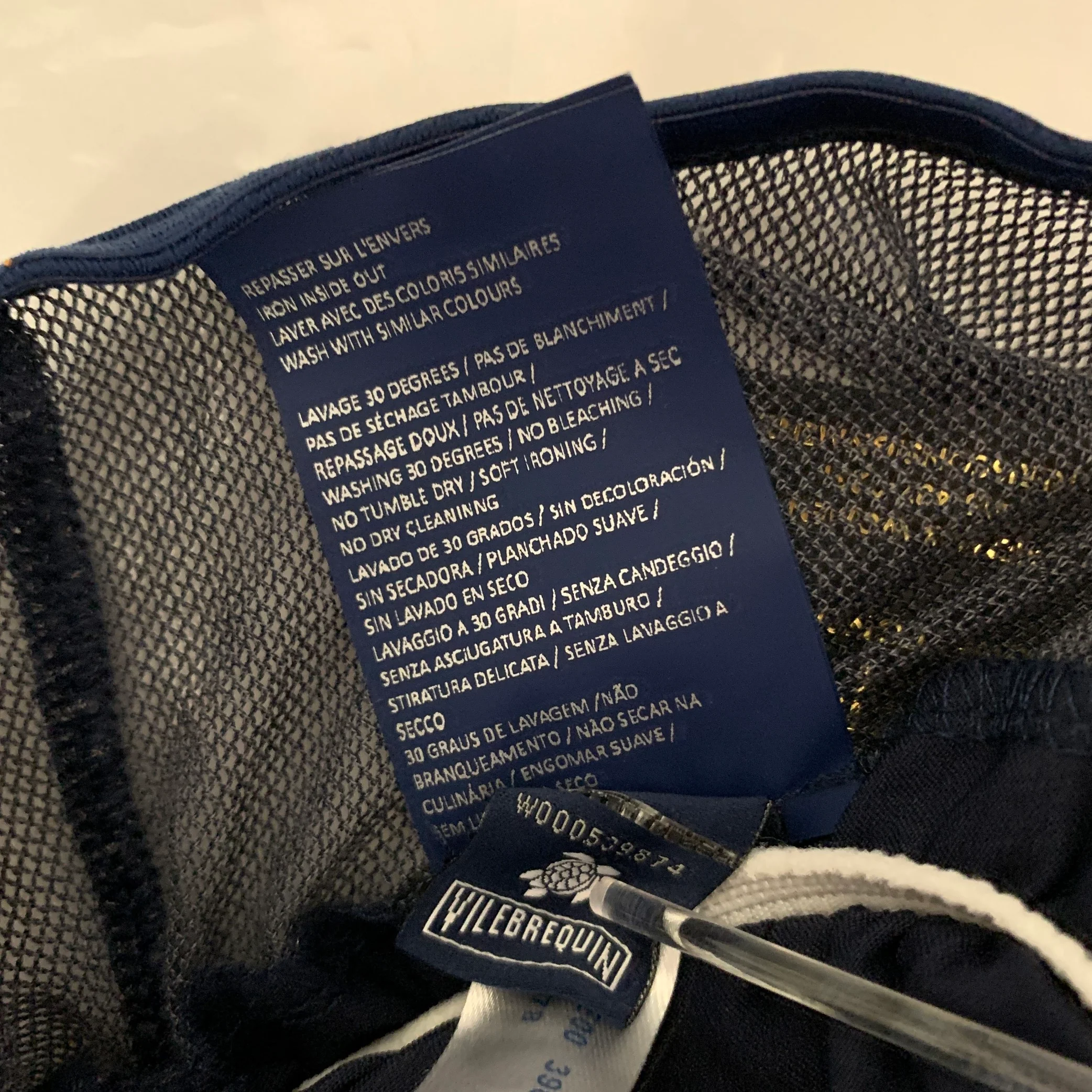 VILEBREQUIN Size S Navy Swim Trunks - Image 5