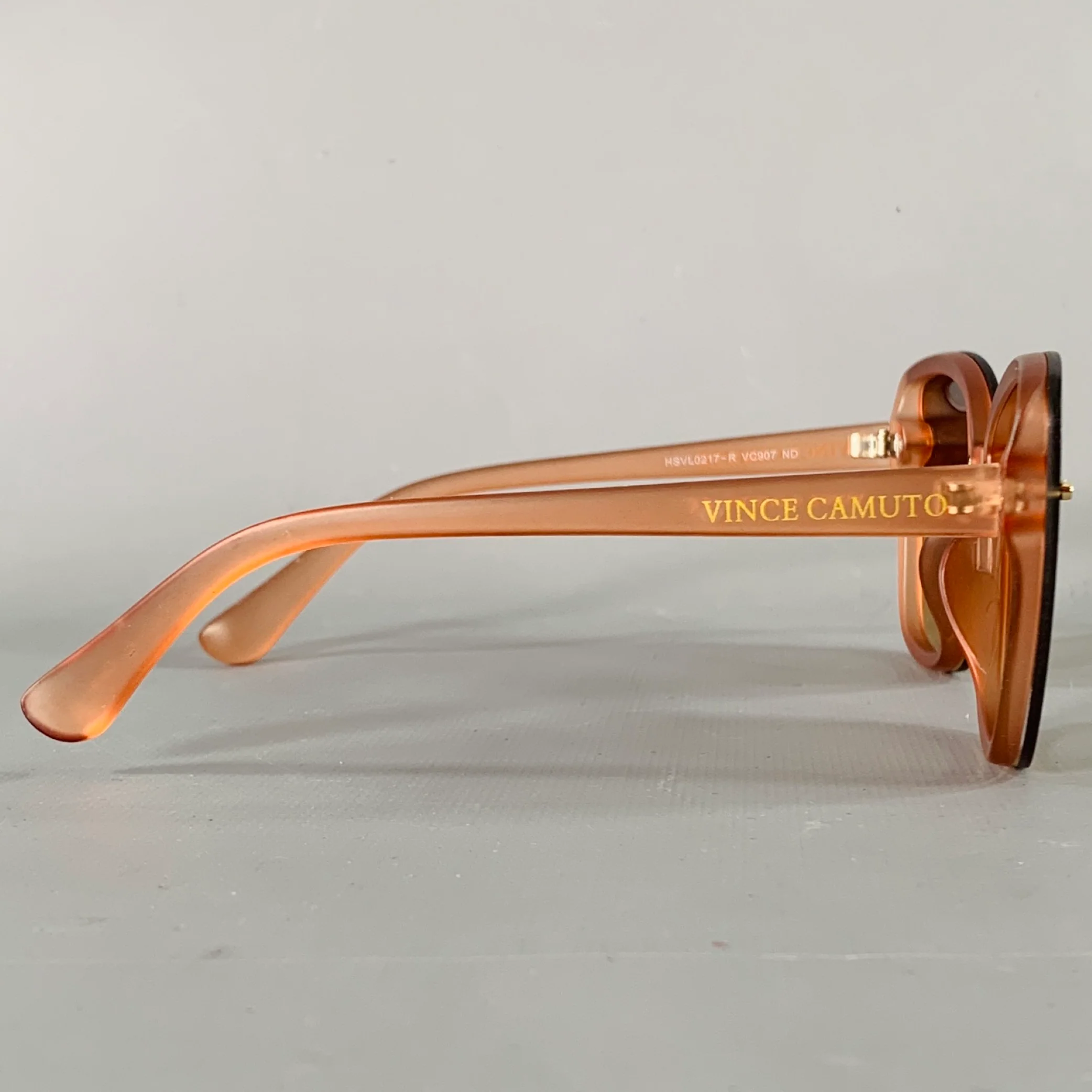 VINCE CAMUTO Brown Nude Acetate Cat Eye Sunglasses - Image 2