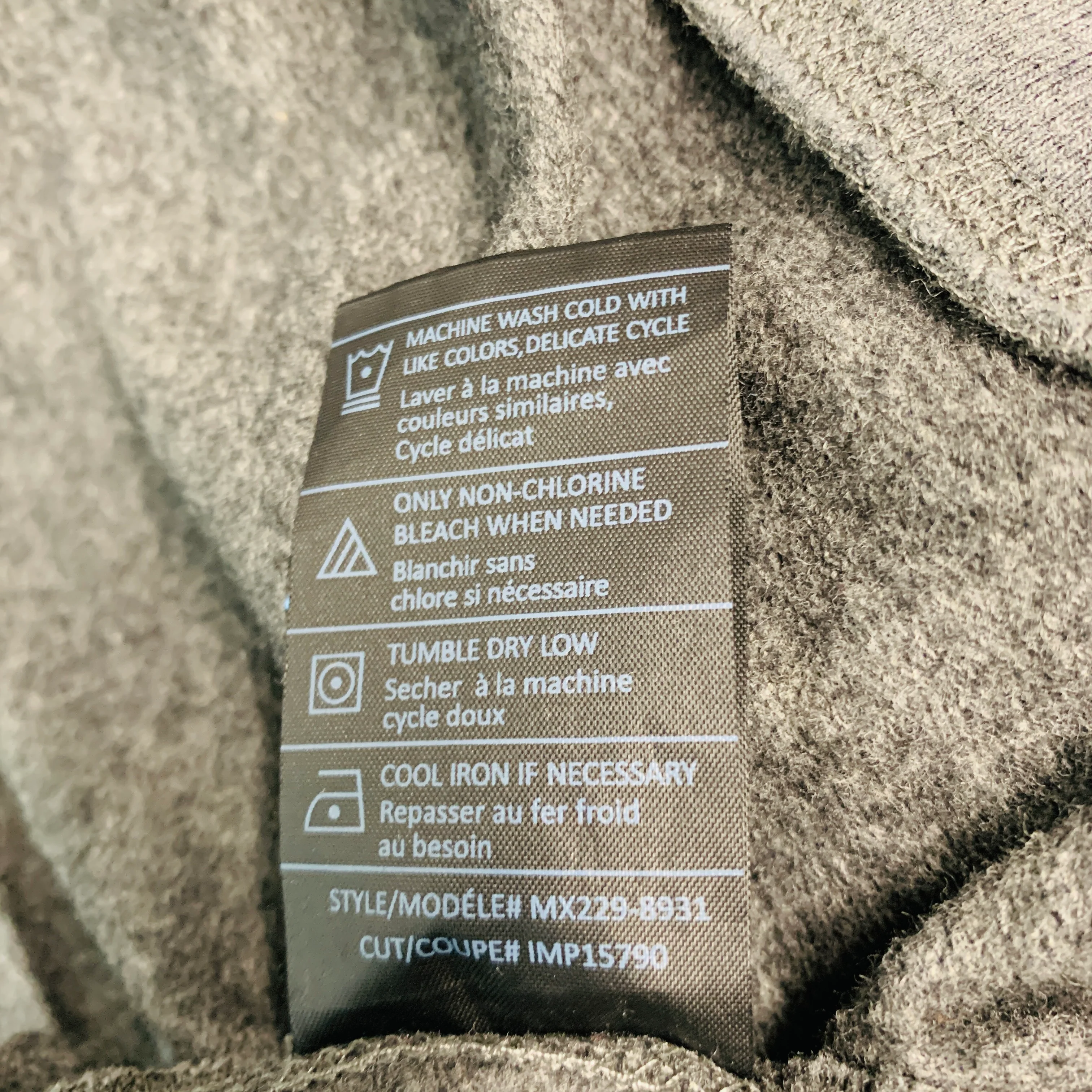 VINCE Size M Heather Grey Cotton Polyester Hoodie Sweatshirt - Image 6