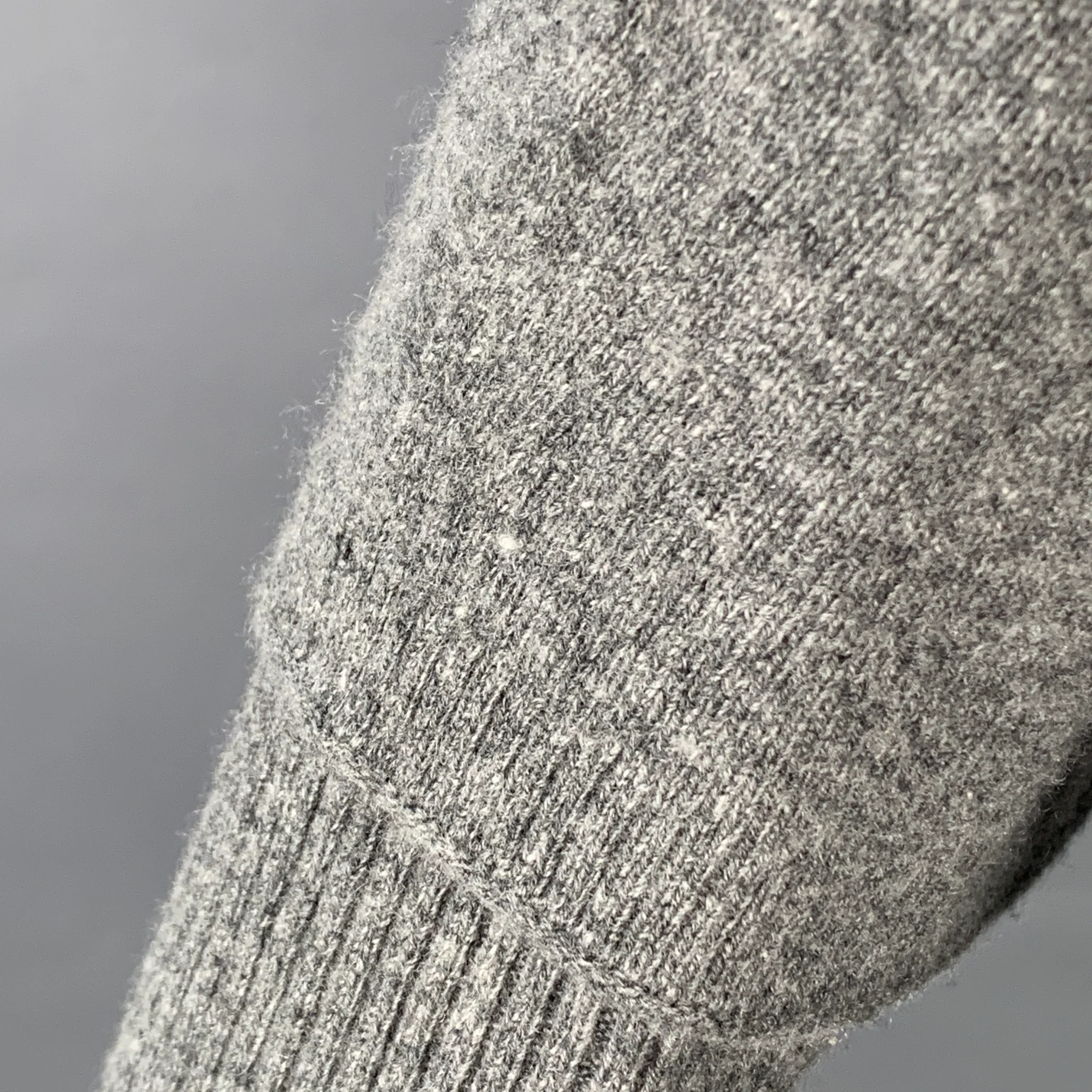 VINCE Size XS/S Grey Wool Cashmere Poncho V-Neck Casual Top - Image 4