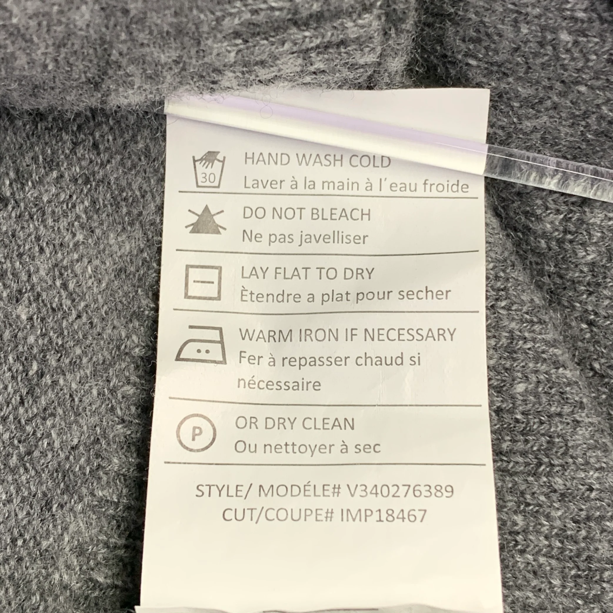 VINCE Size XS/S Grey Wool Cashmere Poncho V-Neck Casual Top - Image 9