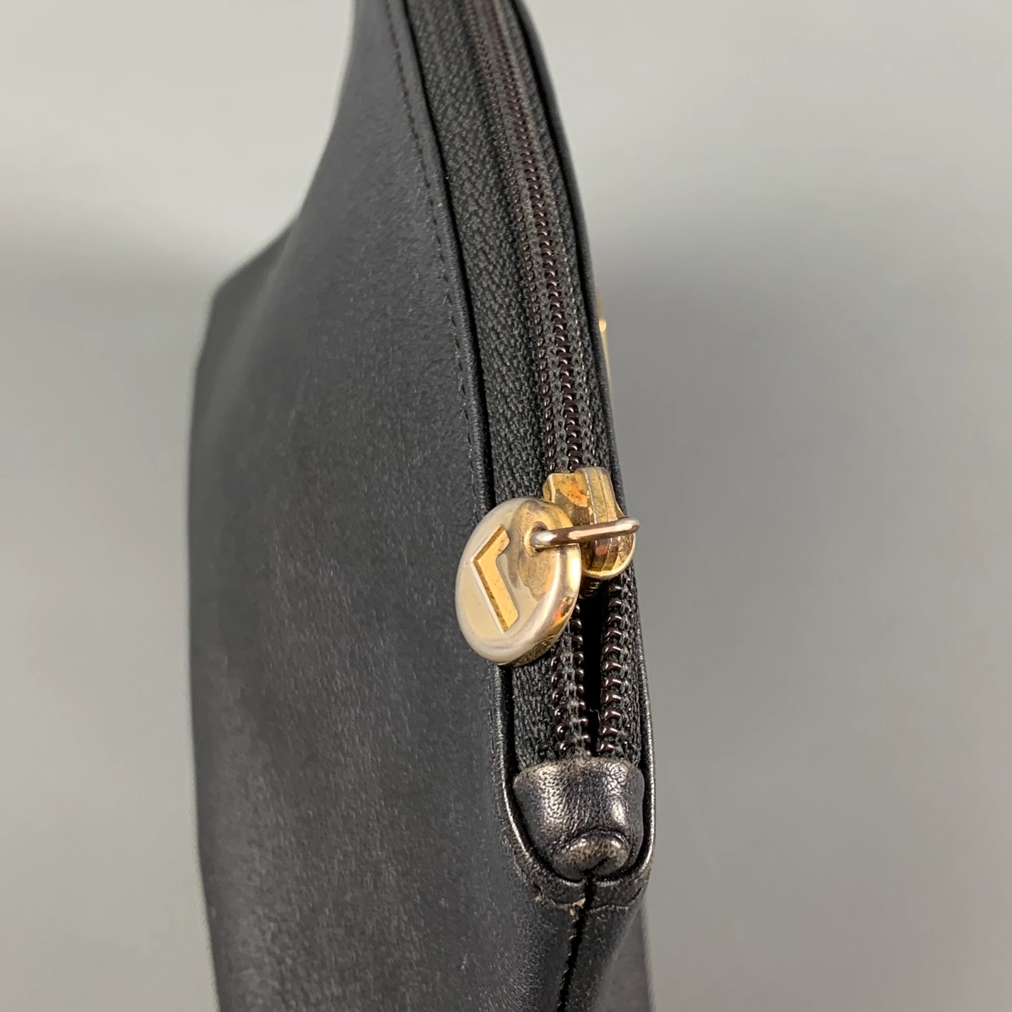 Vintage LANCEL Black Leather Coin Purse - Image 3