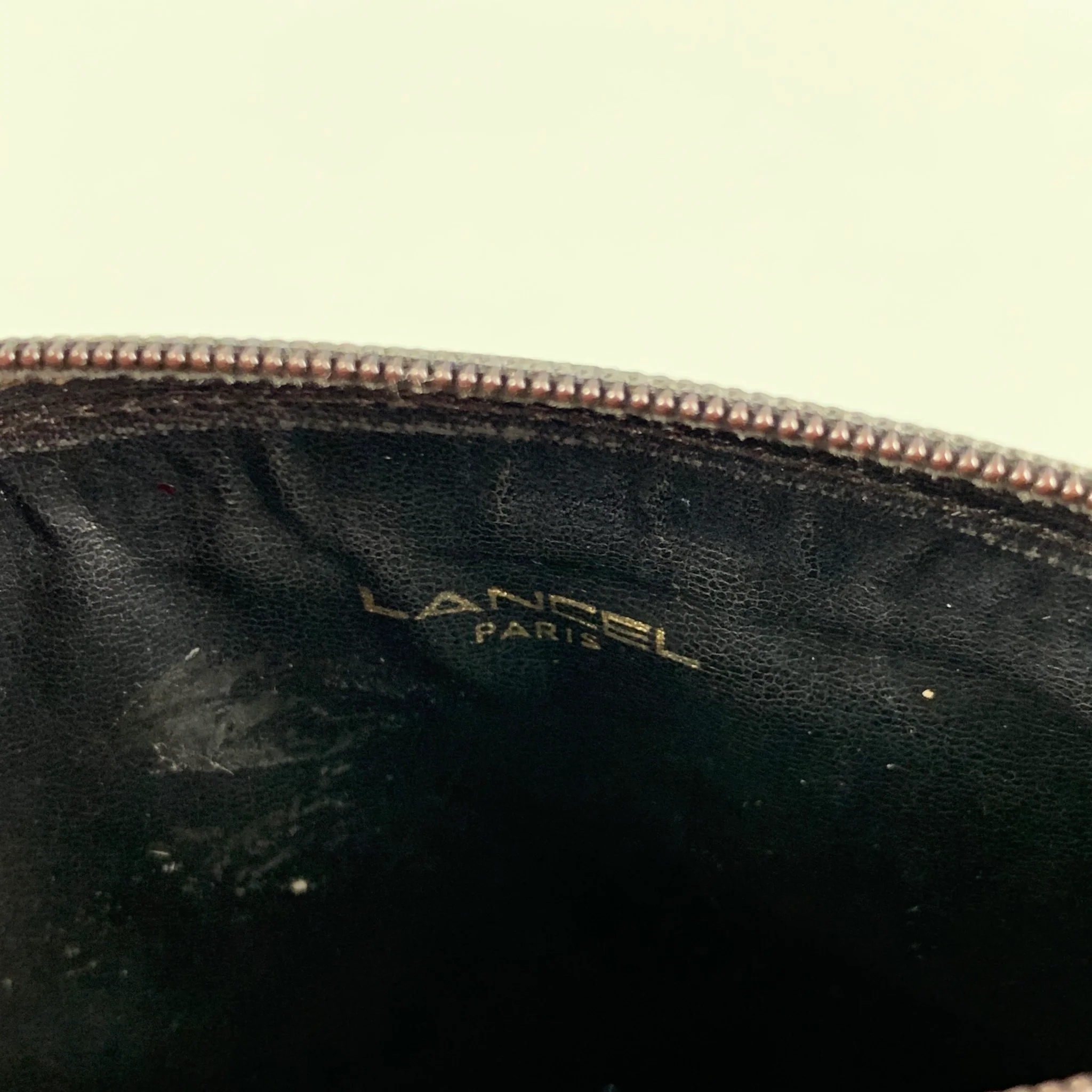 Vintage LANCEL Black Leather Coin Purse - Image 7