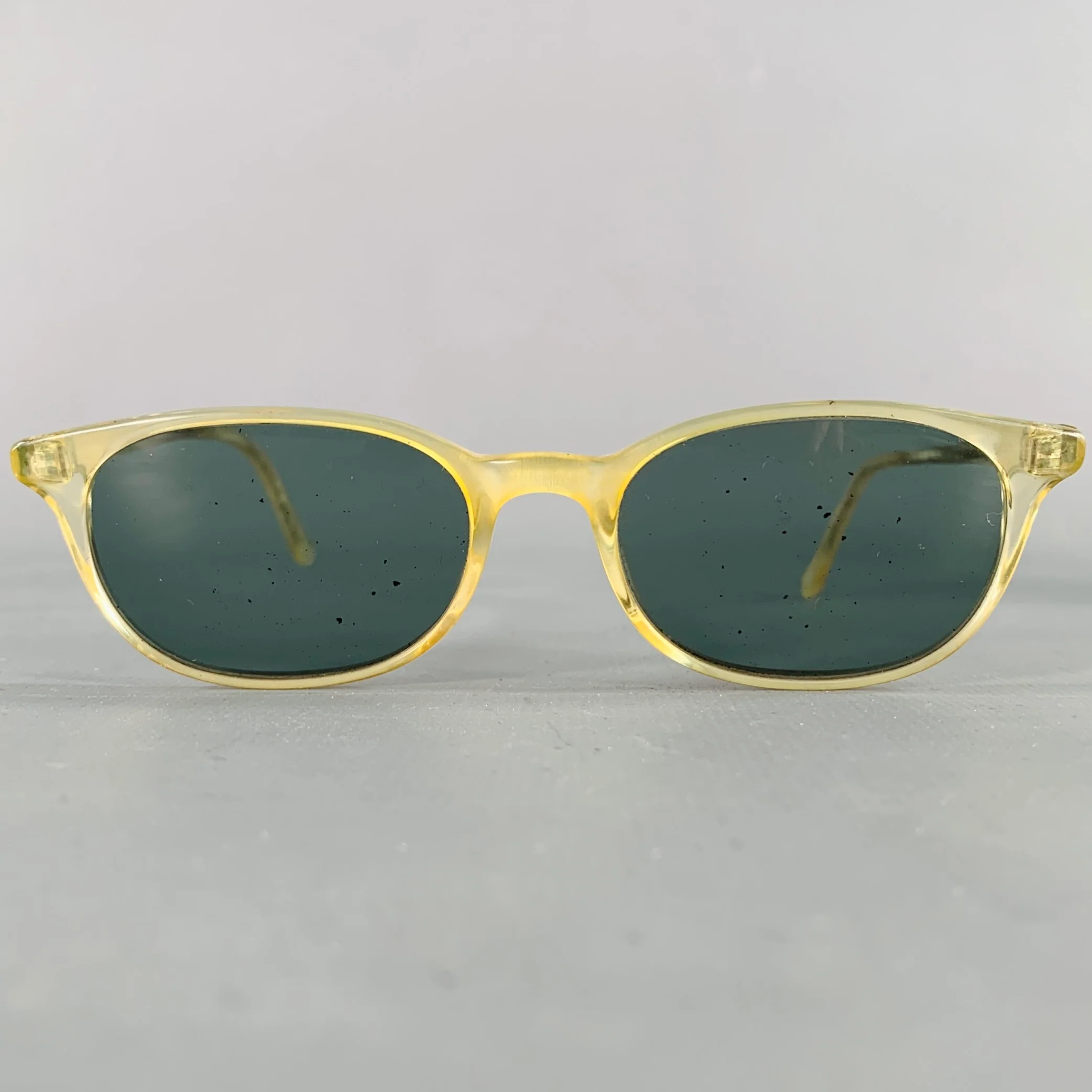 VINTAGE Yellow Acetate Sunglasses