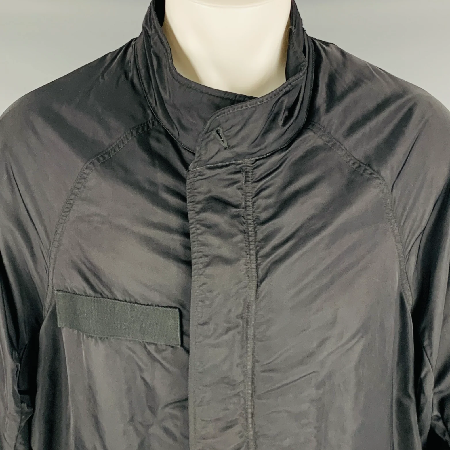 VISVIM Six Five Fishtail Parka Size S Black Nylon Parka Coat - Image 2