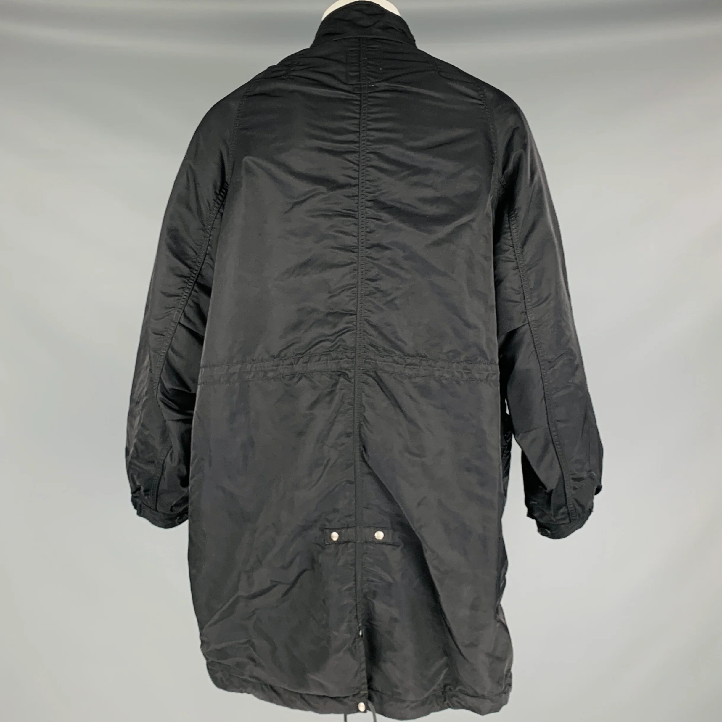VISVIM Six Five Fishtail Parka Size S Black Nylon Parka Coat - Image 4