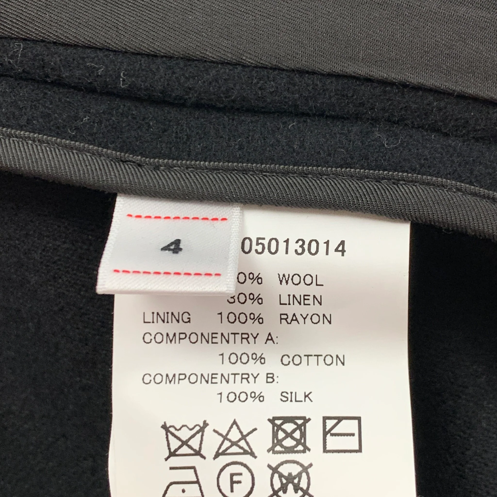 VISVIM Size L Black Wool Linen Notch Lapel Sport Coat - Image 5