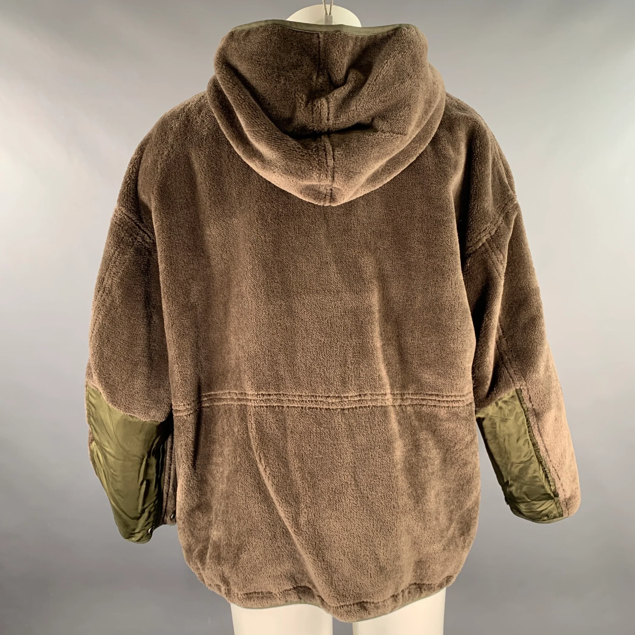 VISVIM Size M Olive Mixed Materials Rayon Wool Reversible Jacket - Image 7