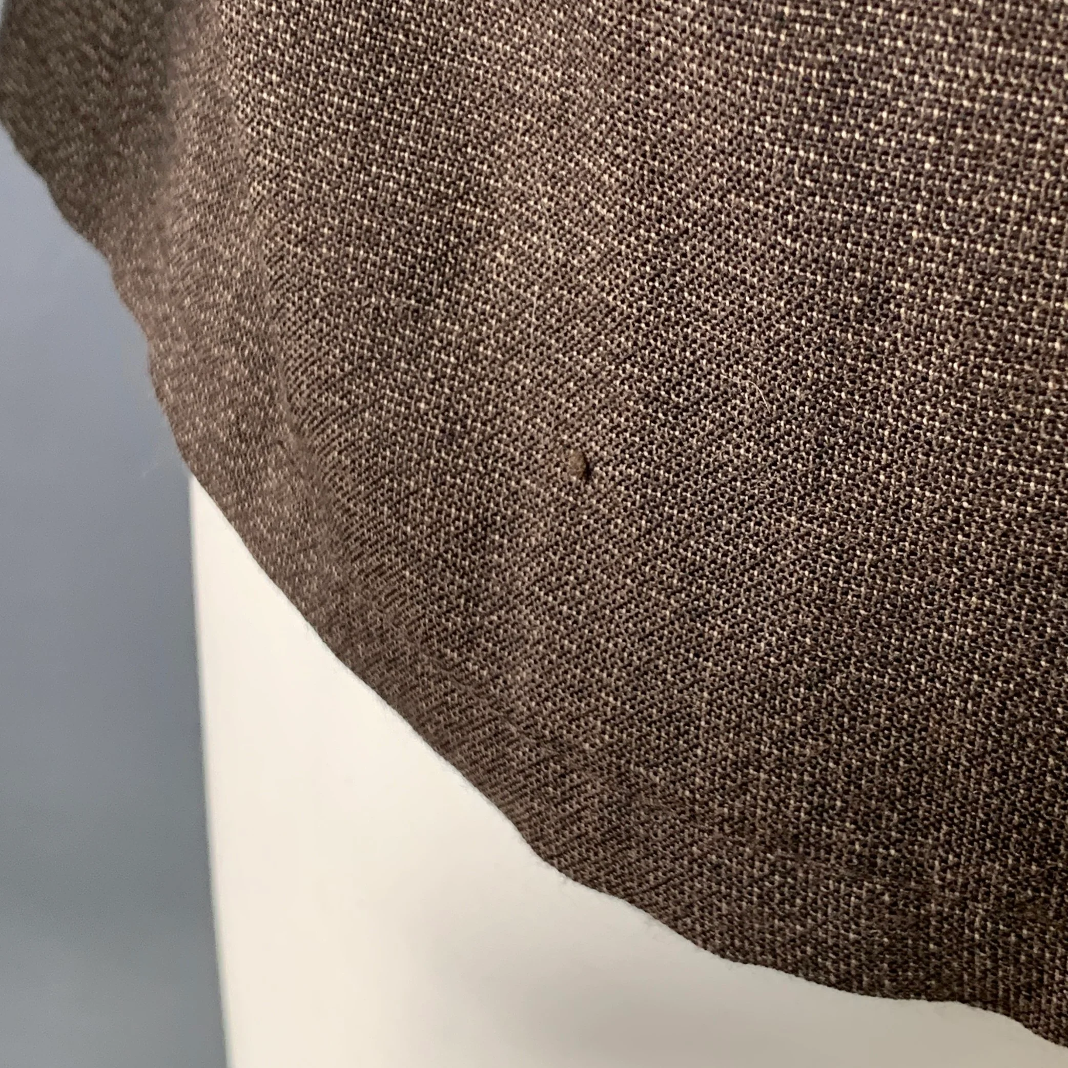 VISVIM Size M Peyton Swing Brown Wool Linen Zip Up Jacket - Image 4