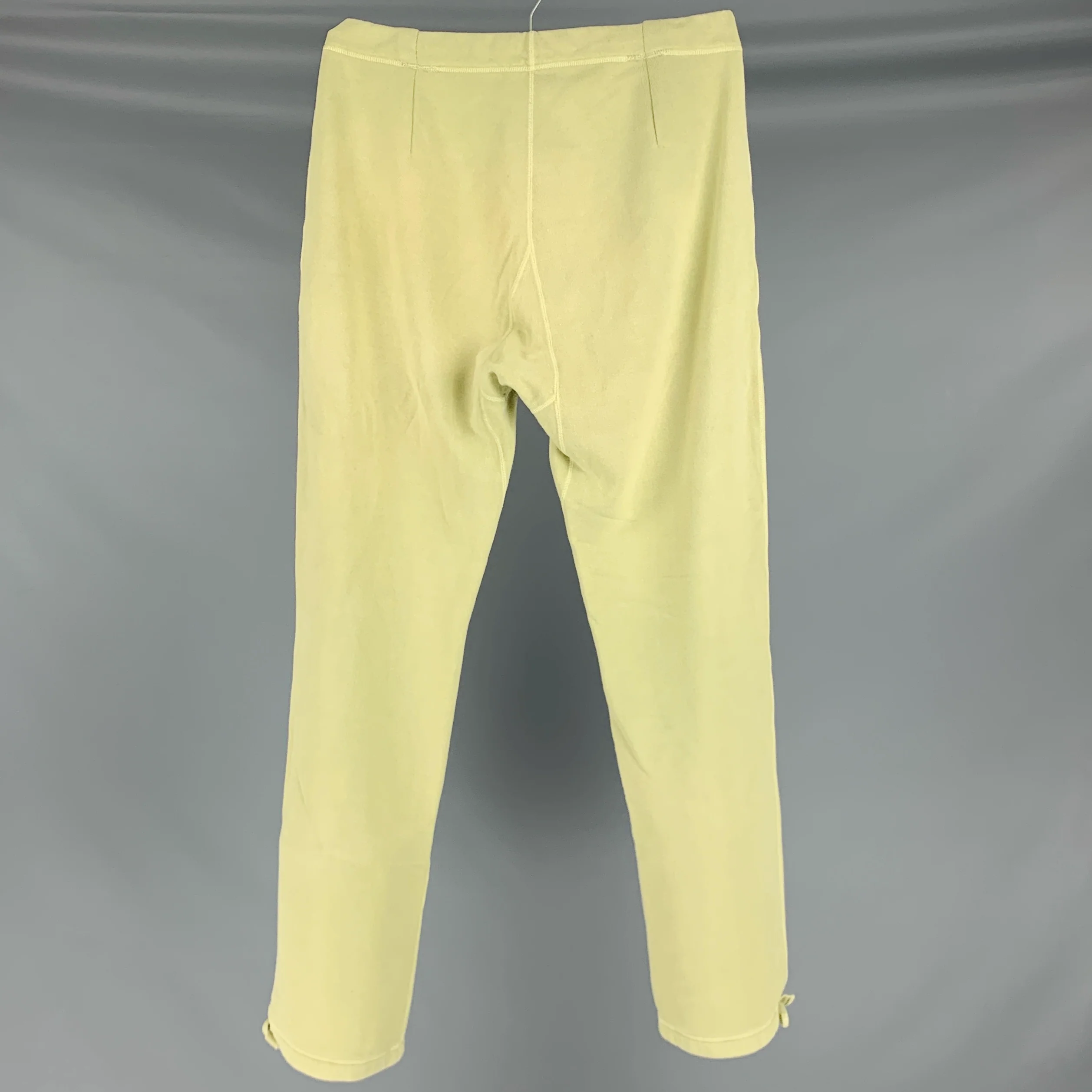 VISVIM Size M -Sweat Pants DMGD- Green Wash Cotton Drawstring Casual Pants - Image 2