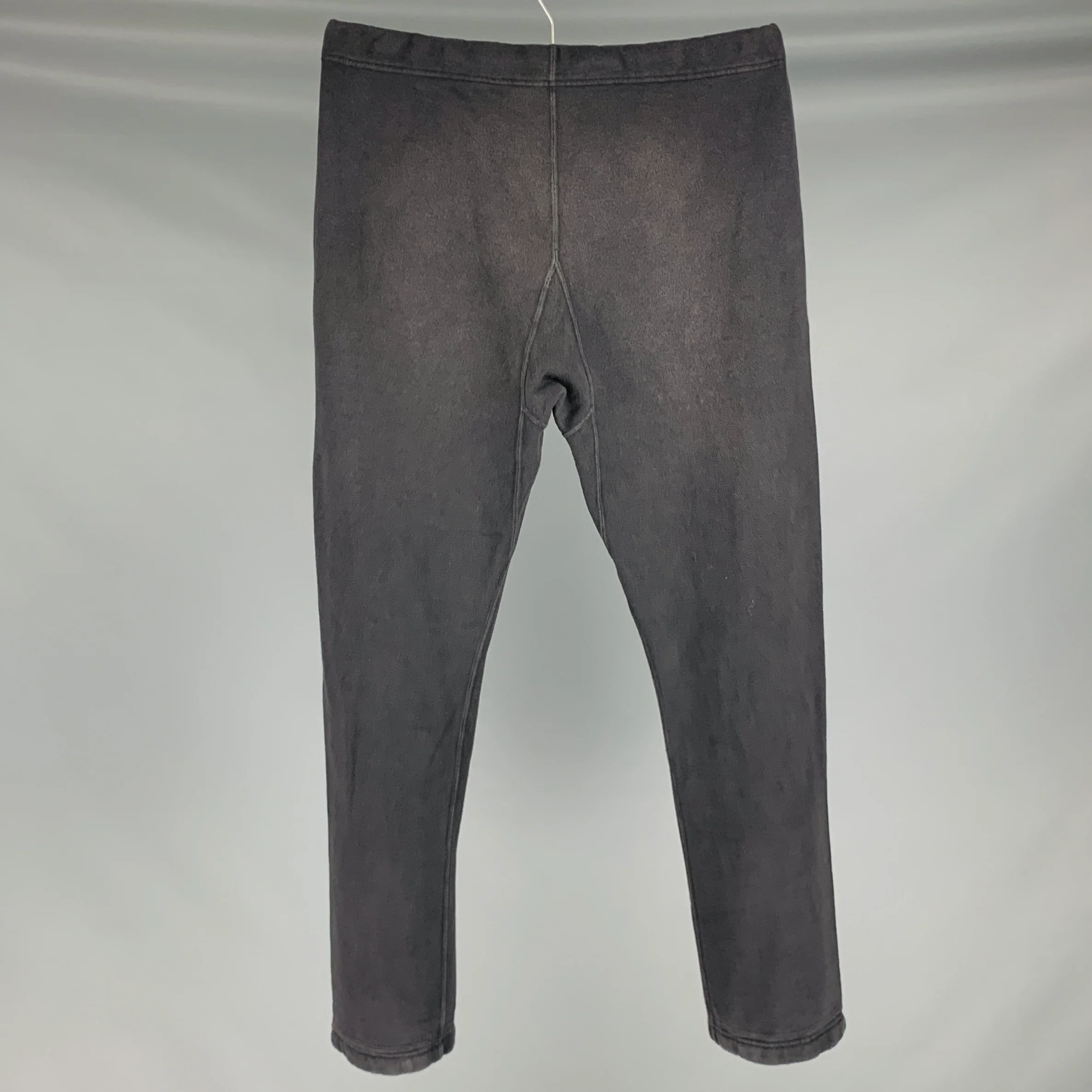 VISVIM -Sweat Pants DMGD- Size S Black Wash Cotton Drawstring Casual Pants - Image 2