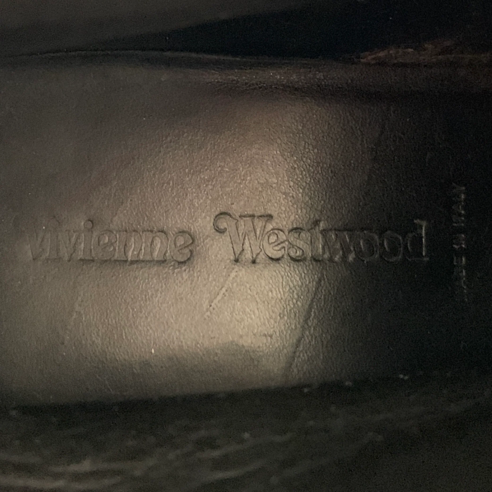 VIVIENNE WESTWOOD Size 12 Black Dark Grey Perforated Rubber Ankle Strap Boots - Image 7