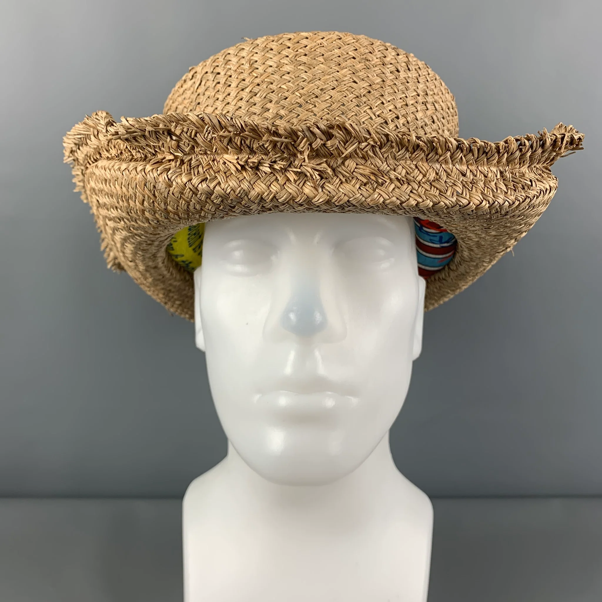 VIVIENNE WESTWOOD Size One Size Natural Multi-color Woven Straw Hat - Image 2