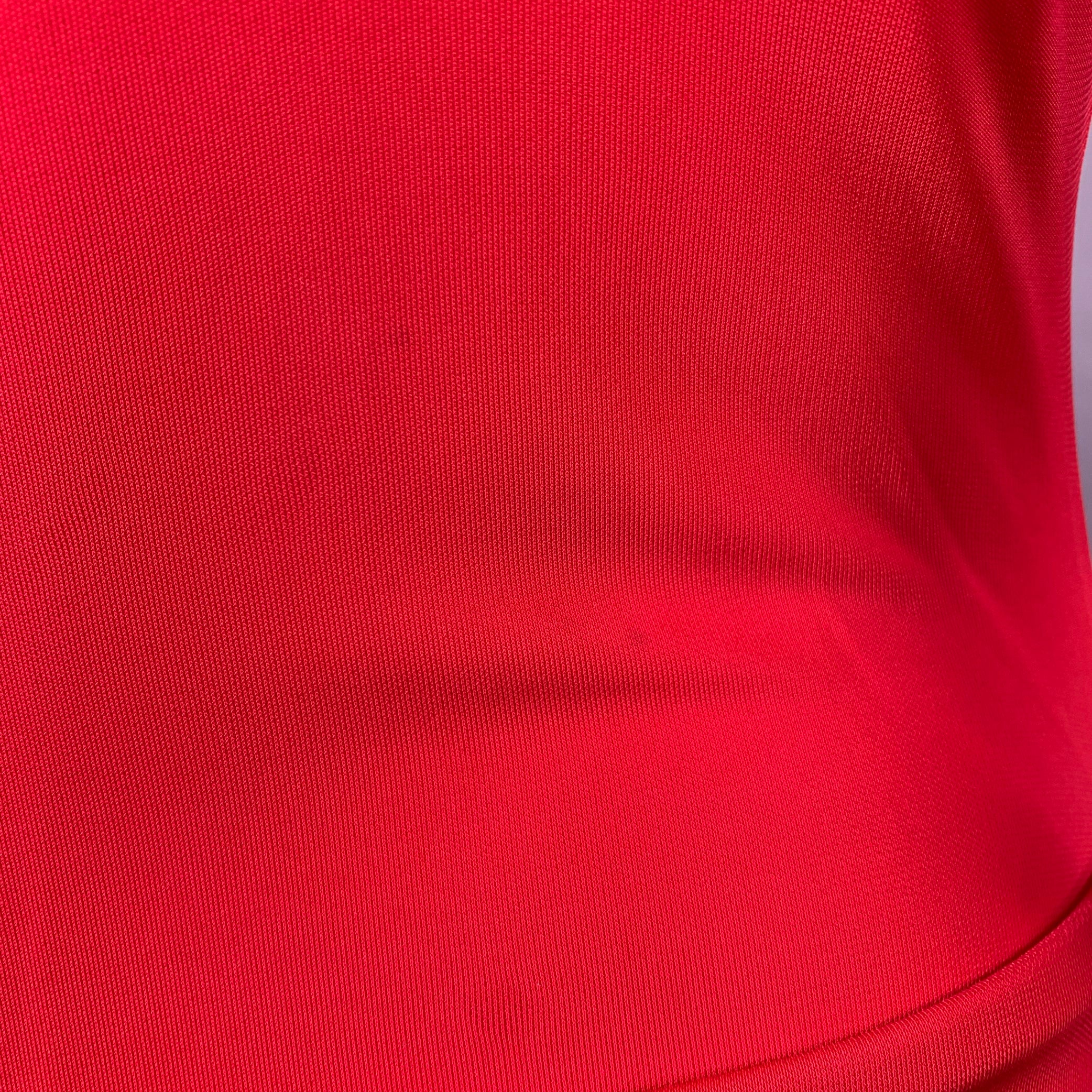 VIVIENNE WESTWOOD Size XS Red Viscose Ruched Long Sleeve Dress - Image 4