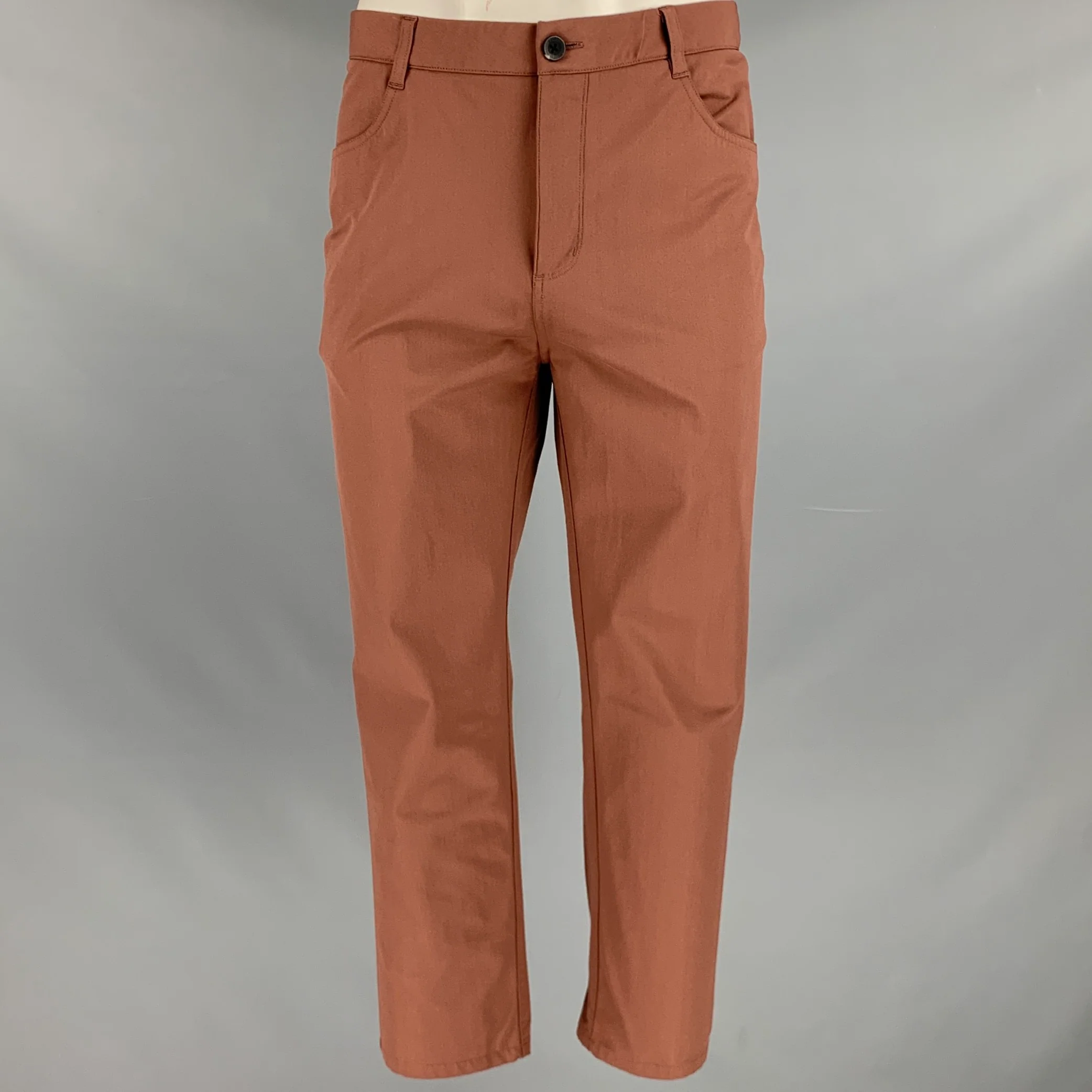 VUORI Size 36 Rust Polyester Zip Fly Casual Pants