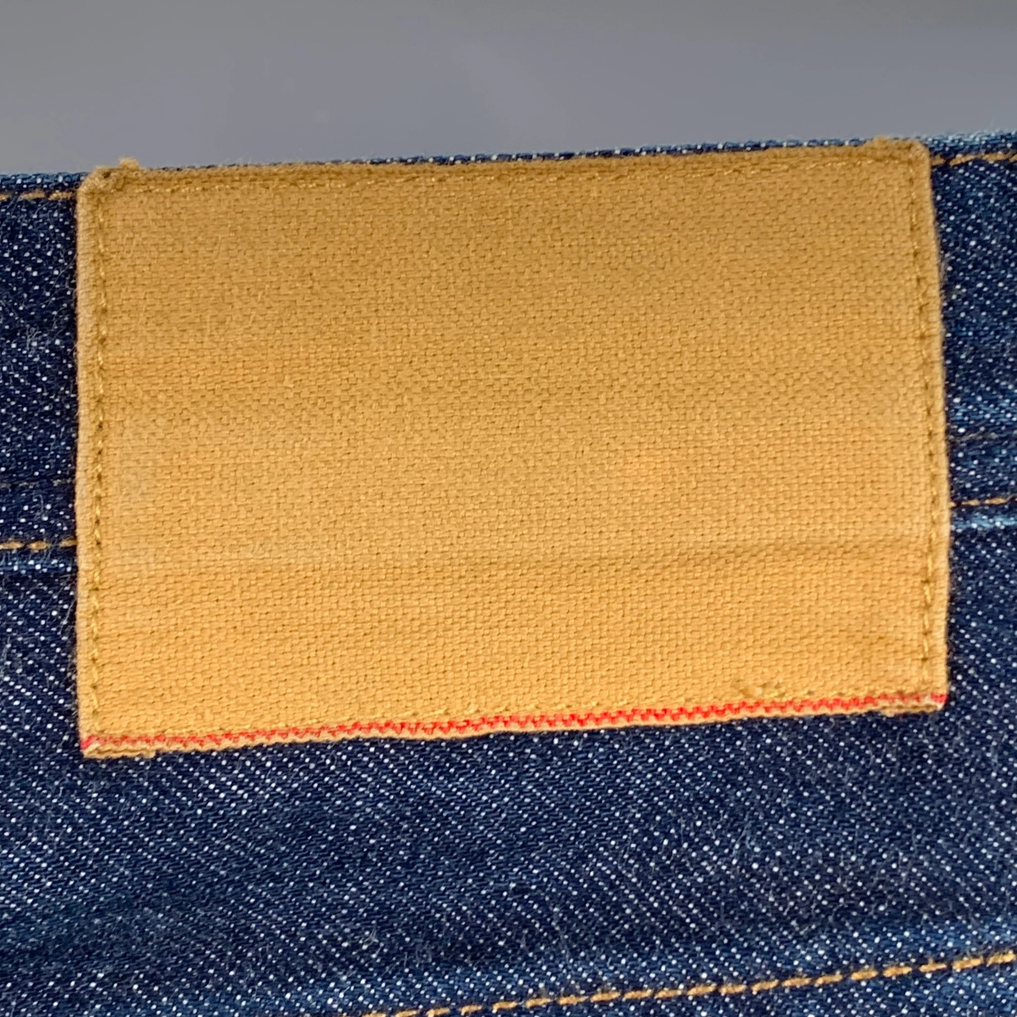 WALLACE & BARNES Size 30 Indigo Denim Twill Tapered Carpenter Jeans - Image 3