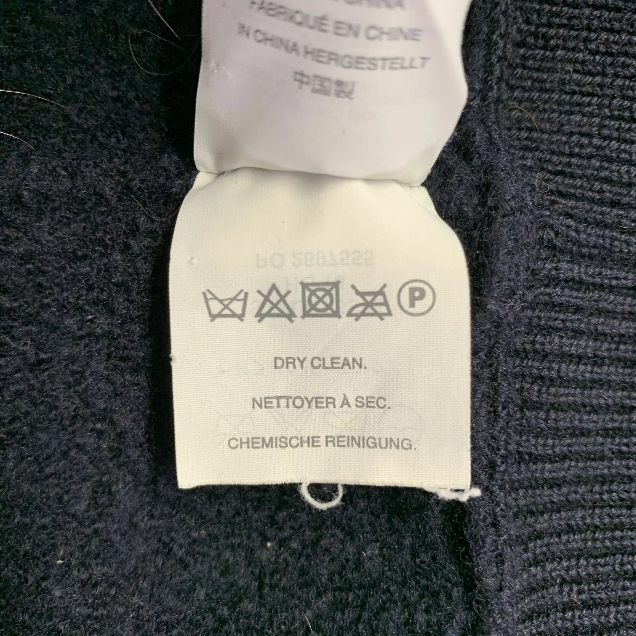 WALLACE & BARNES Size S Navy Merino Wool 2 pockets Cardigan - Image 7