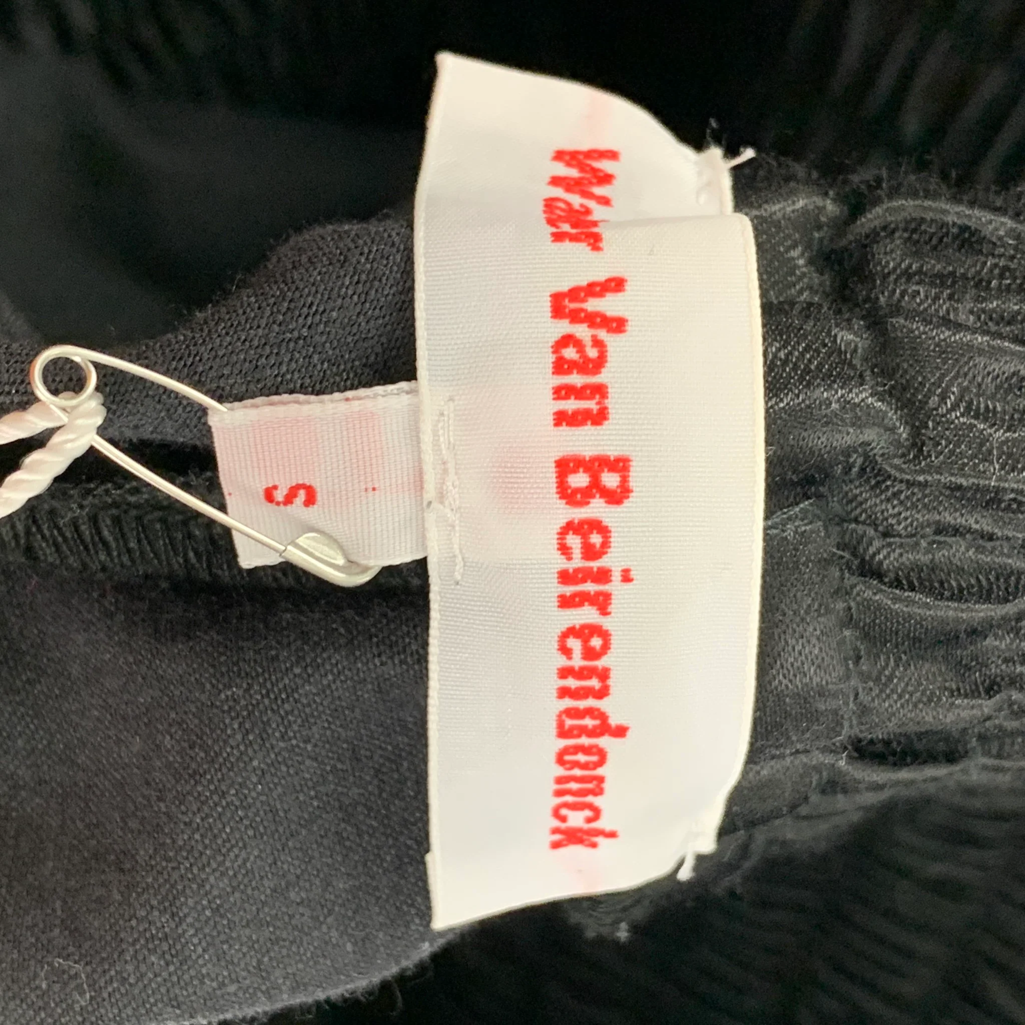 WALTER VAN BEIRENDONCK AW19 Size S Black Cotton Drip Boxer Corset Shorts - Image 4