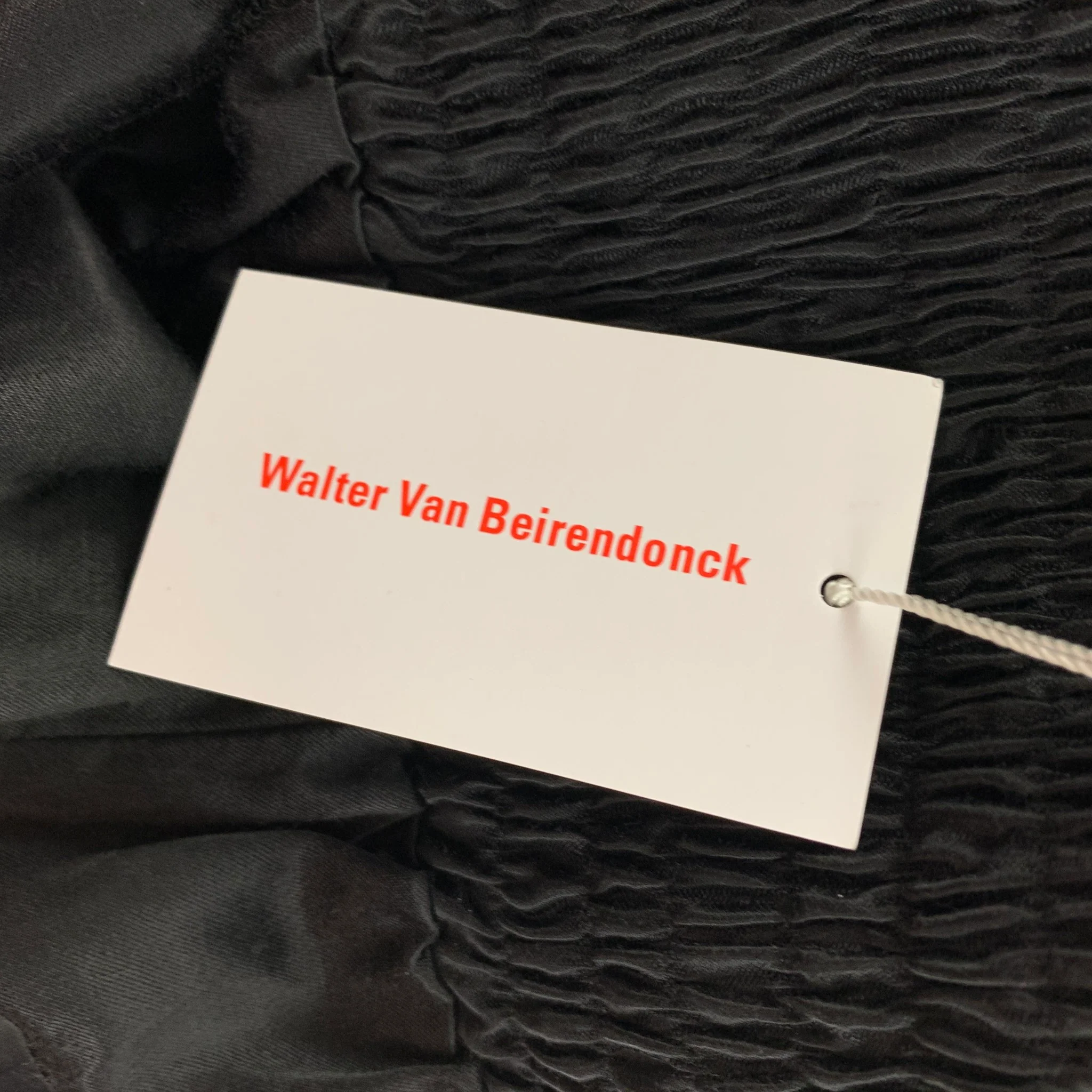 WALTER VAN BEIRENDONCK AW19 Size S Black Cotton Drip Boxer Corset Shorts - Image 5