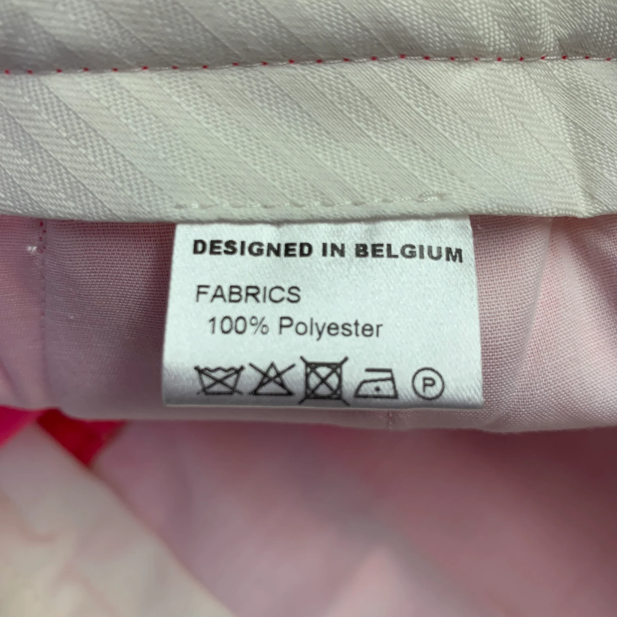 WALTER VAN BEIRENDONCK Size 32 Pink Fuchsia Polyester Flat Front Dress Pants - Image 4