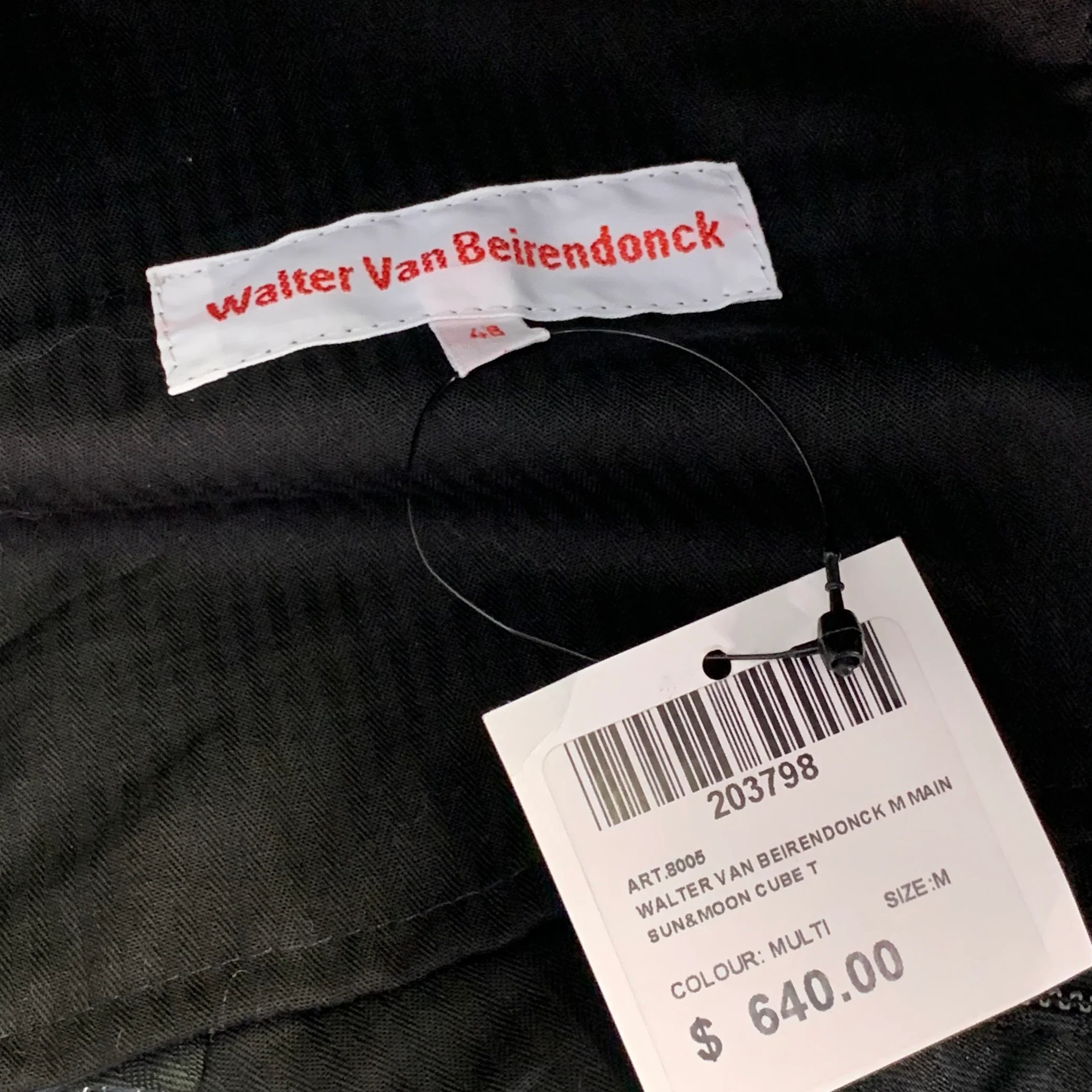 WALTER VAN BEIRENDONCK Size 32 Silver Metallic Wool Blend Dress Pants - Image 3