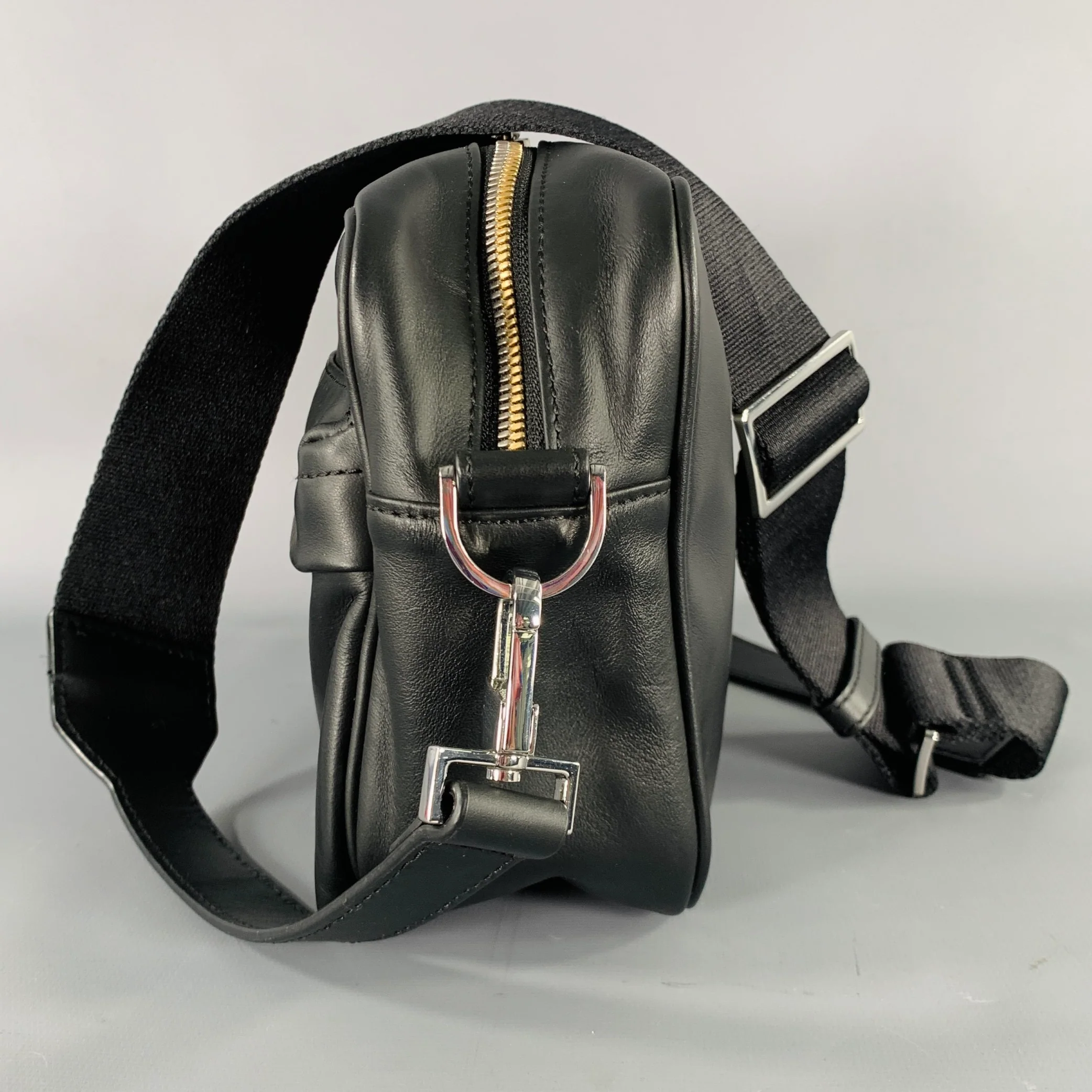 WANT LES ESSENTIELS DE LA VIE Black Leather Cross Body Bag - Image 5