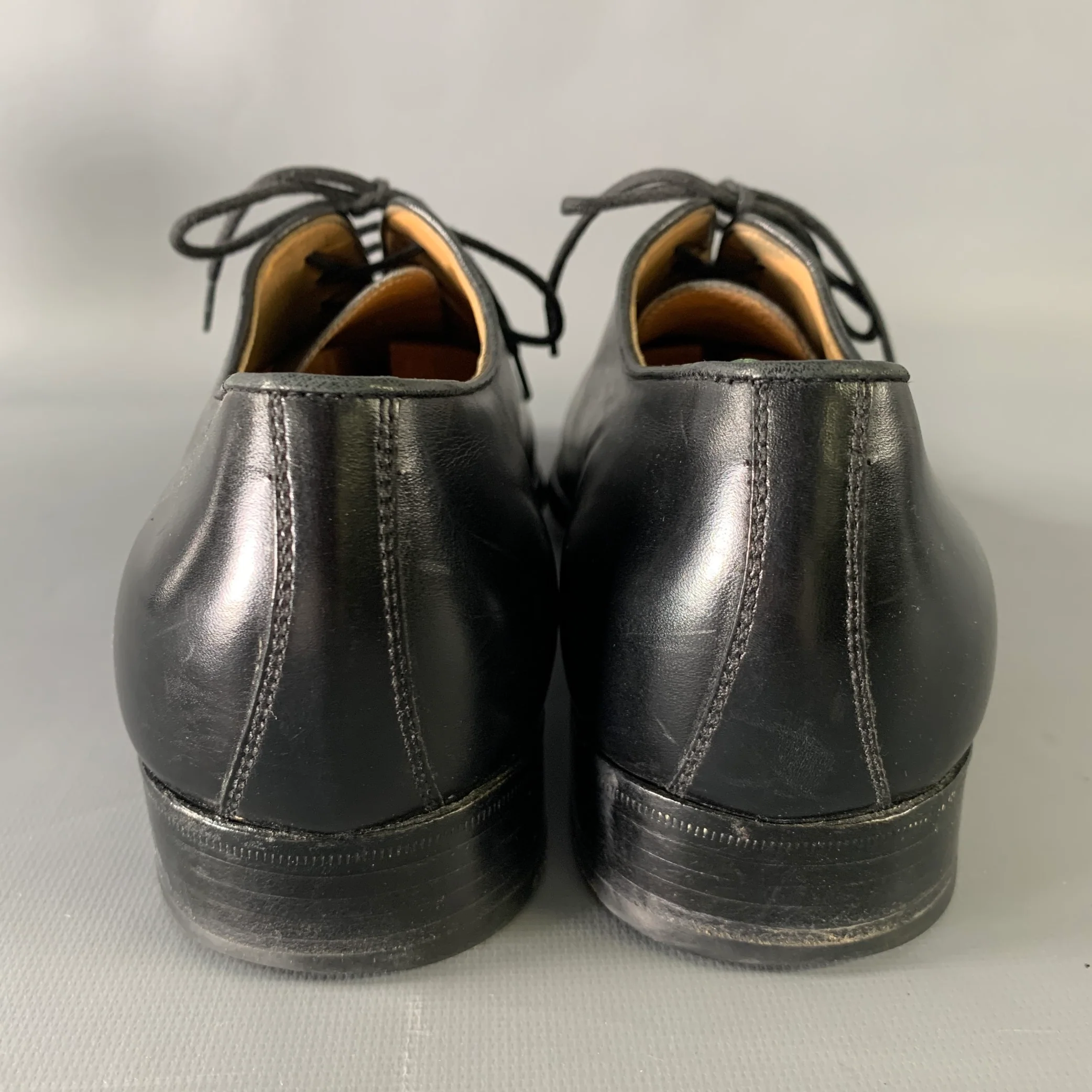 GRAVATTI WILKES BASHFORD Size 9.5 Black Leather Lace Up Shoes - Image 3