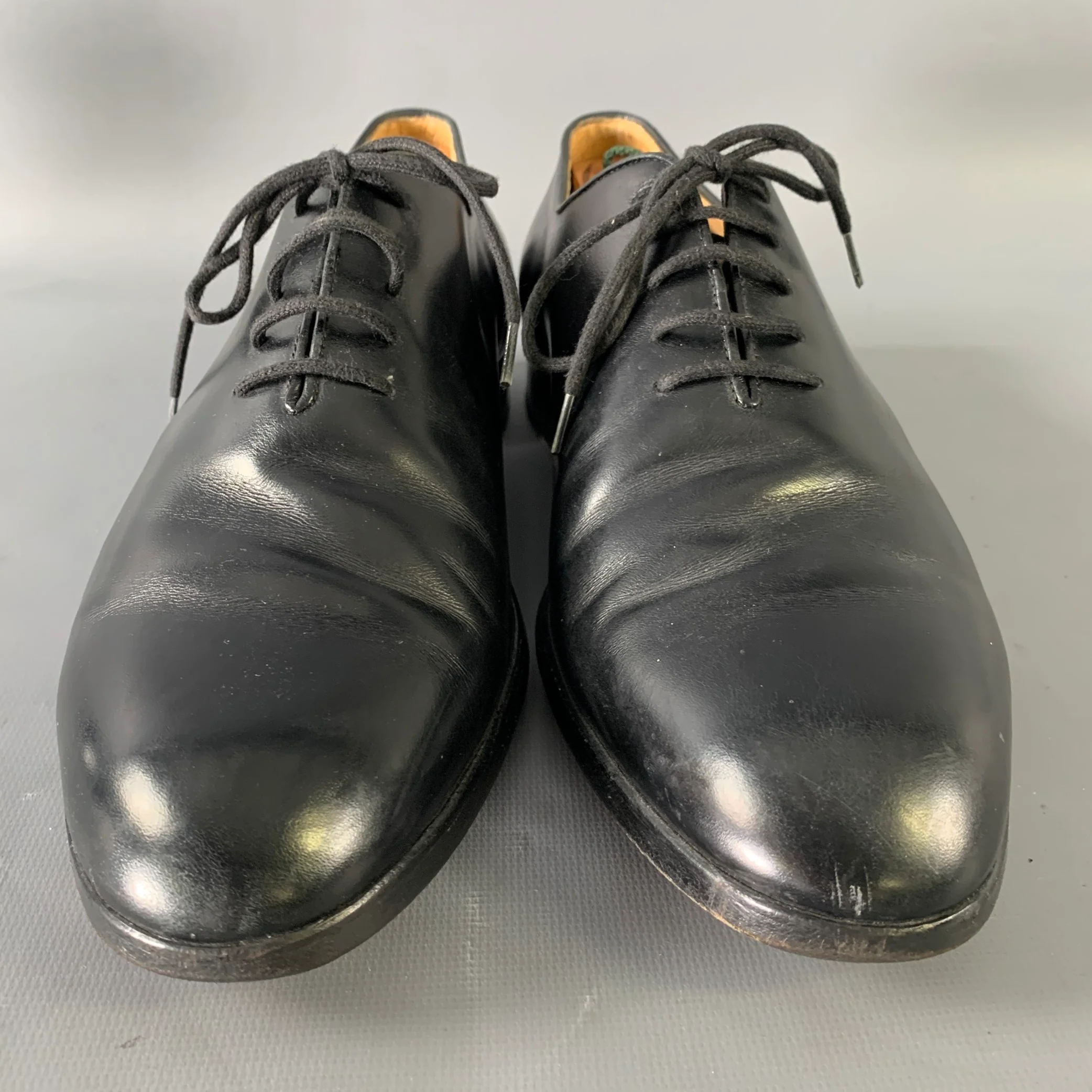 GRAVATTI WILKES BASHFORD Size 9.5 Black Leather Lace Up Shoes - Image 4