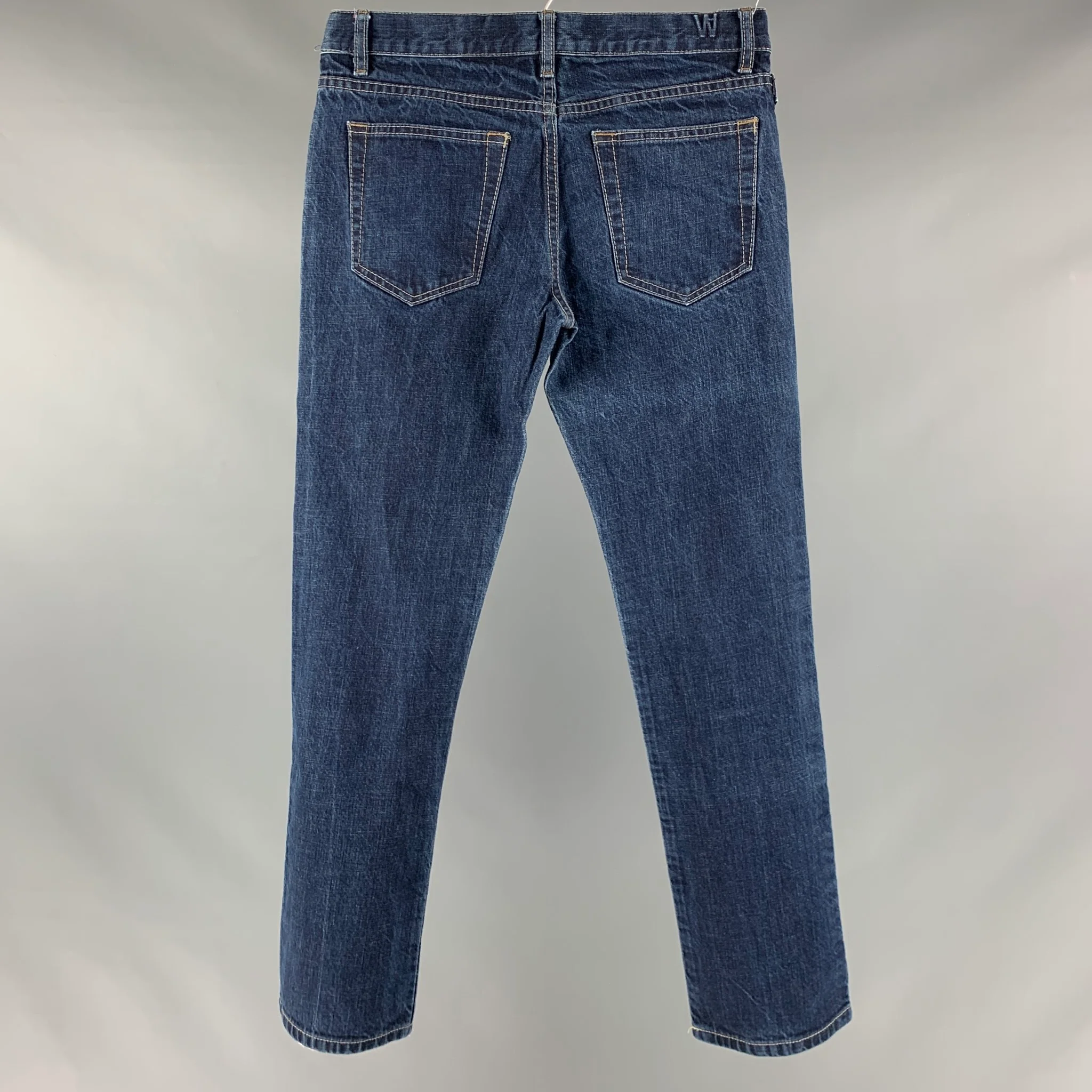 WILLIAMSBURG GARMENT CO. Size 30 Blue Cotton Jeans - Image 3