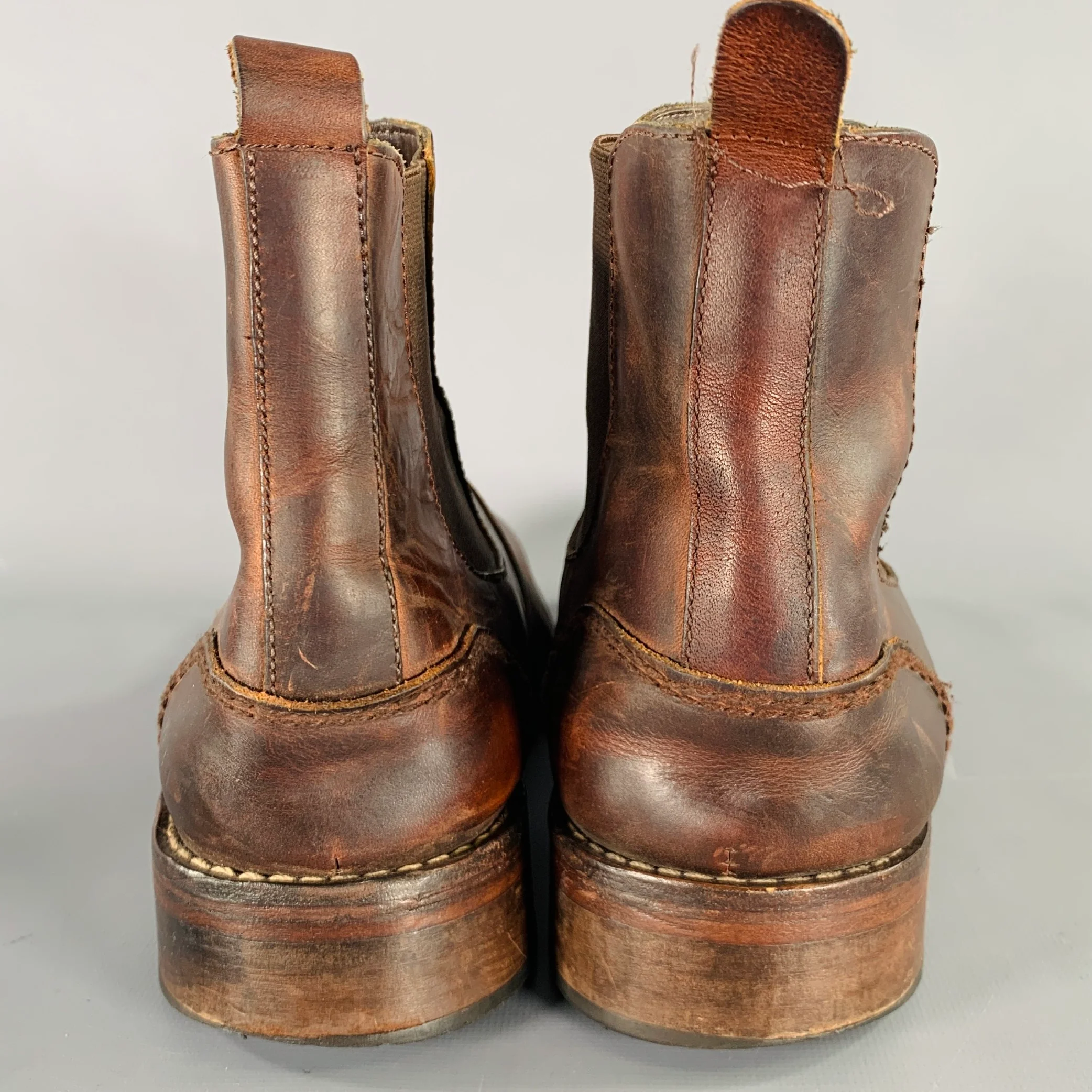 WOLVERINE Size 10.5 Brown Leather Chelsea Boots - Image 3