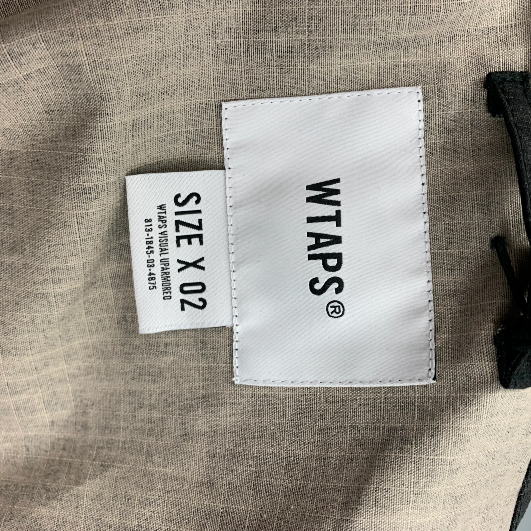 WTAPS Size M Charcoal Cotton Hooded Jacket - Image 5
