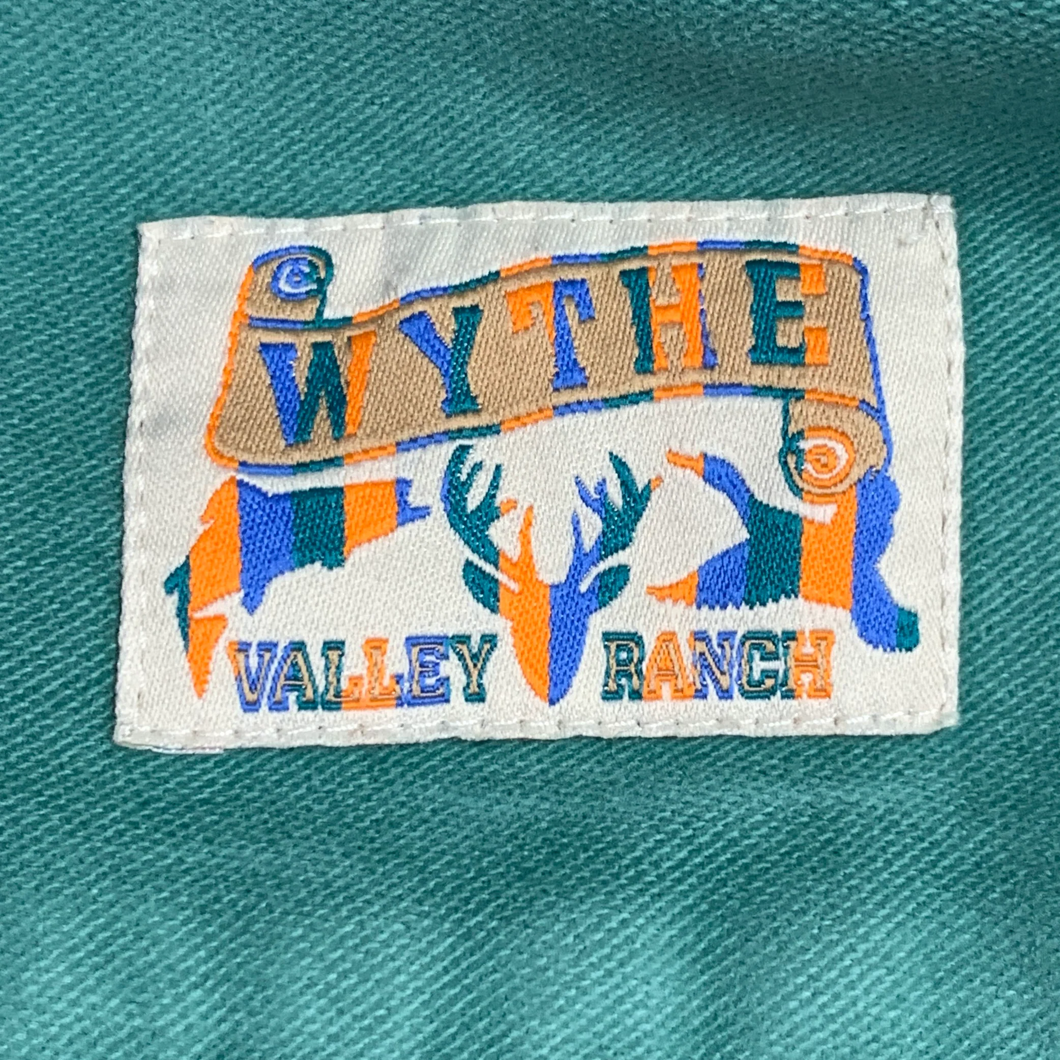 WYTHE VALLEY RANCH Size XXL Green Cotton Western Long Sleeve Shirt - Image 6