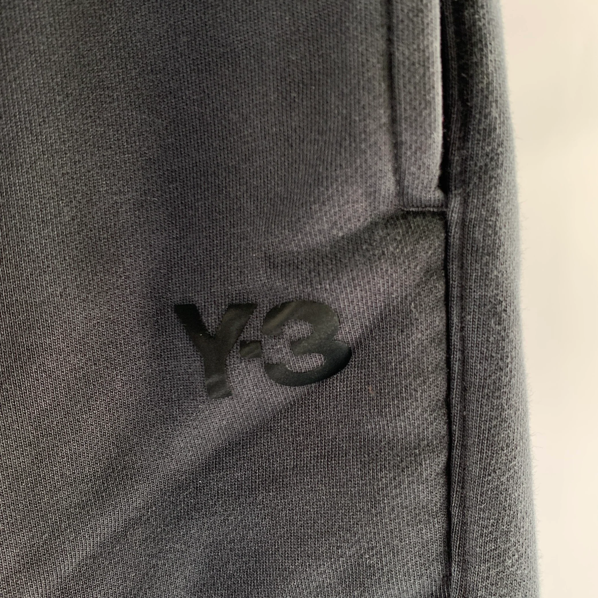 Y-3 Size L Black Polyester Blend Sweat Shorts - Image 2