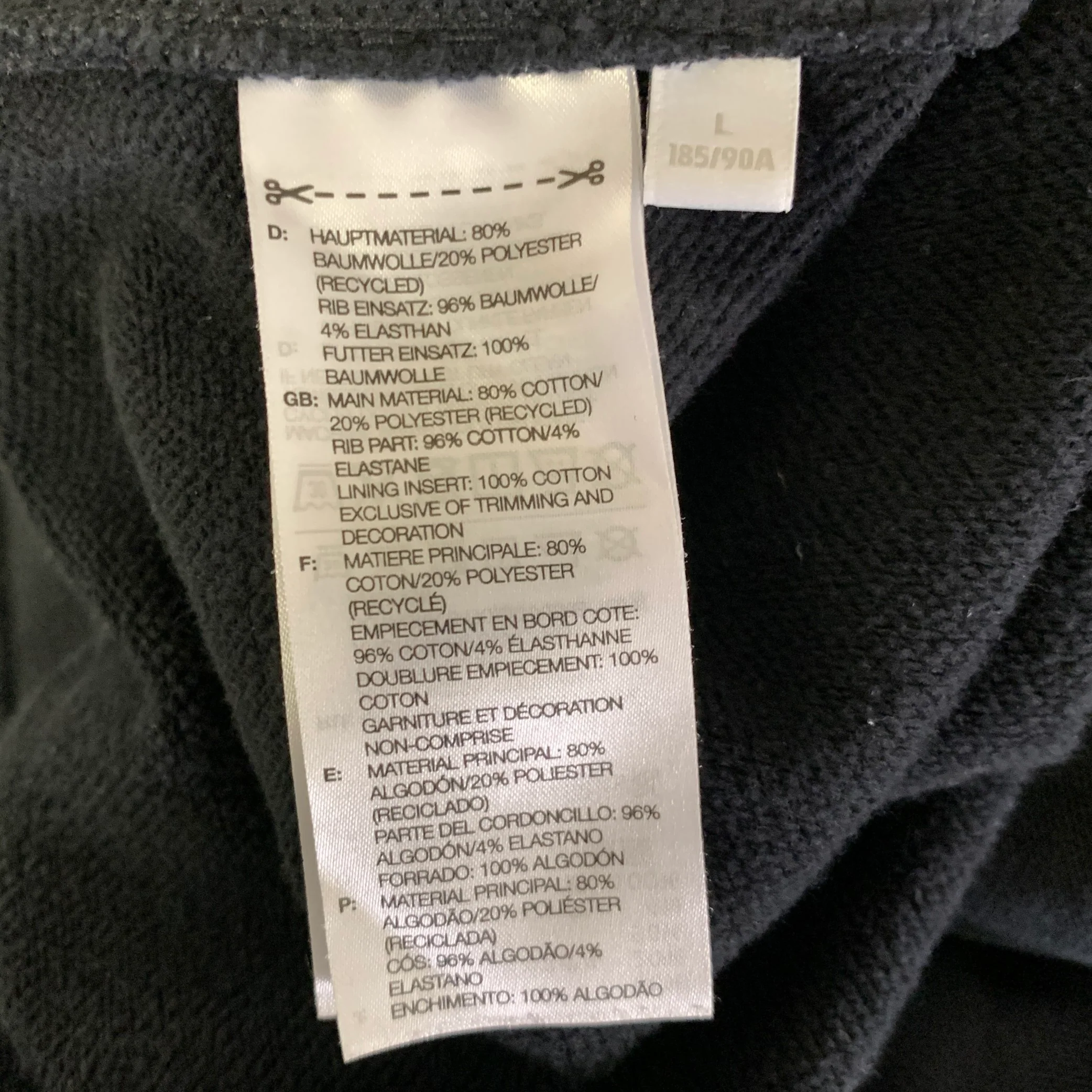 Y-3 Size L Black Polyester Blend Sweat Shorts - Image 5