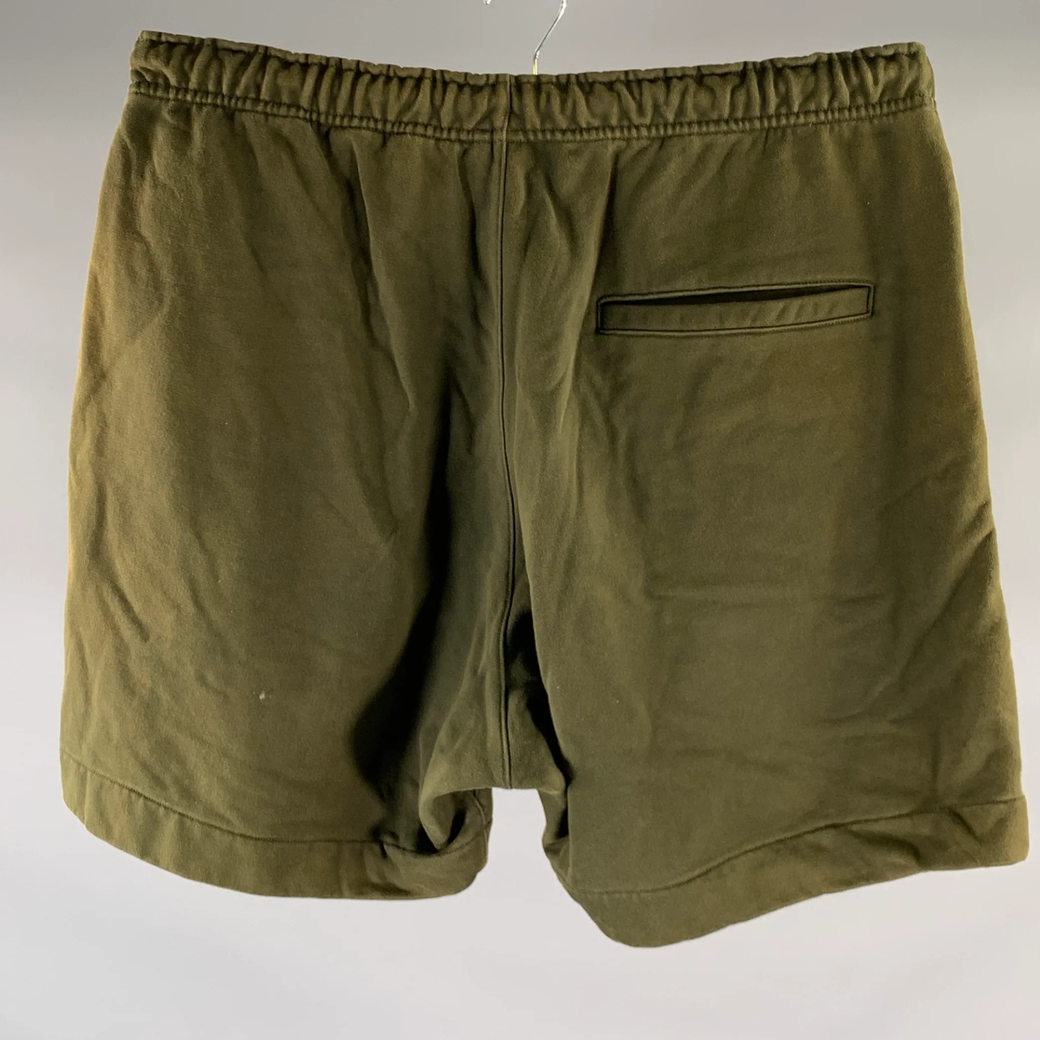 Y-3 Size L Olive Polyester Blend Sweat Shorts - Image 3