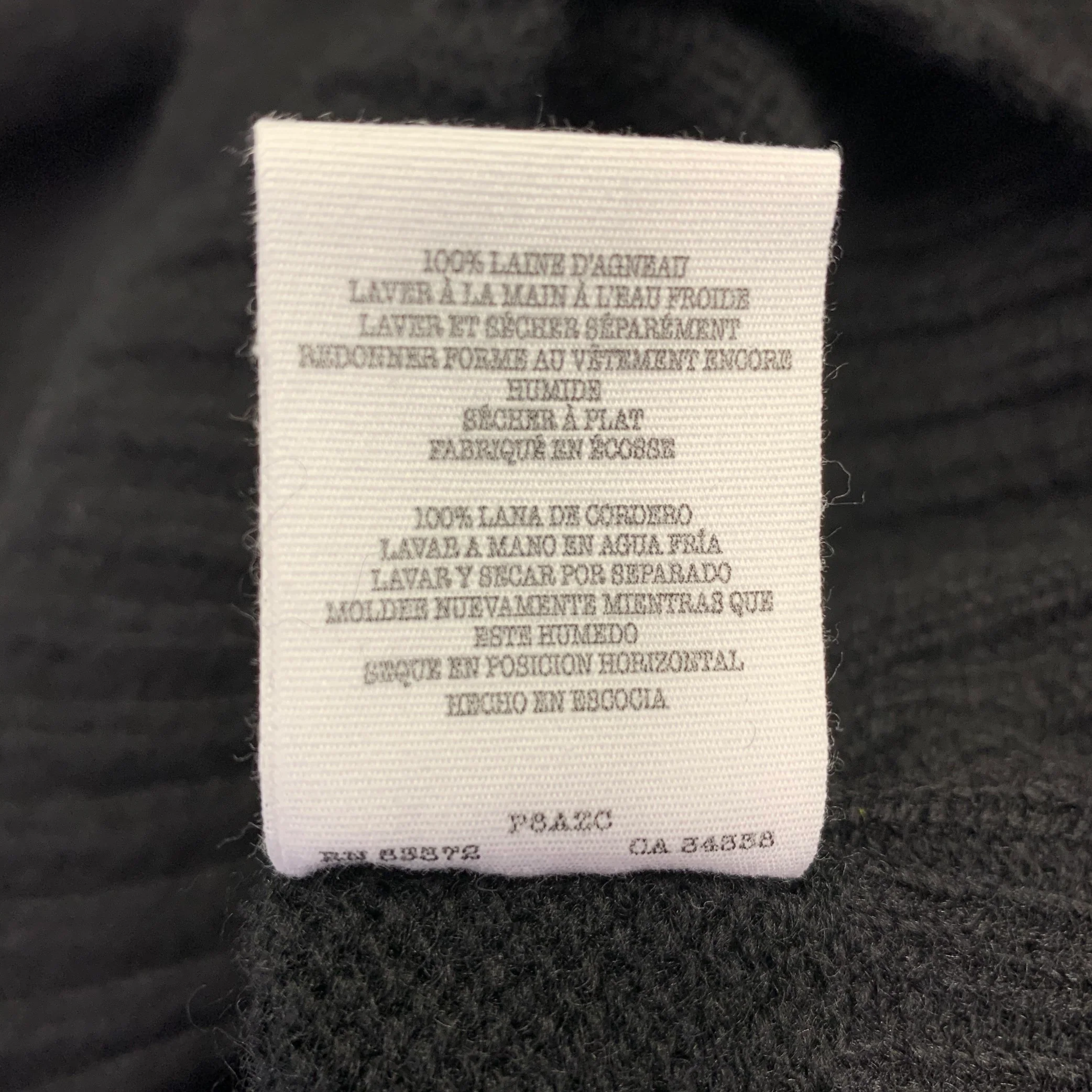 YMC Size M Suededhead Black Wool Crew Neck Sweater - Image 6