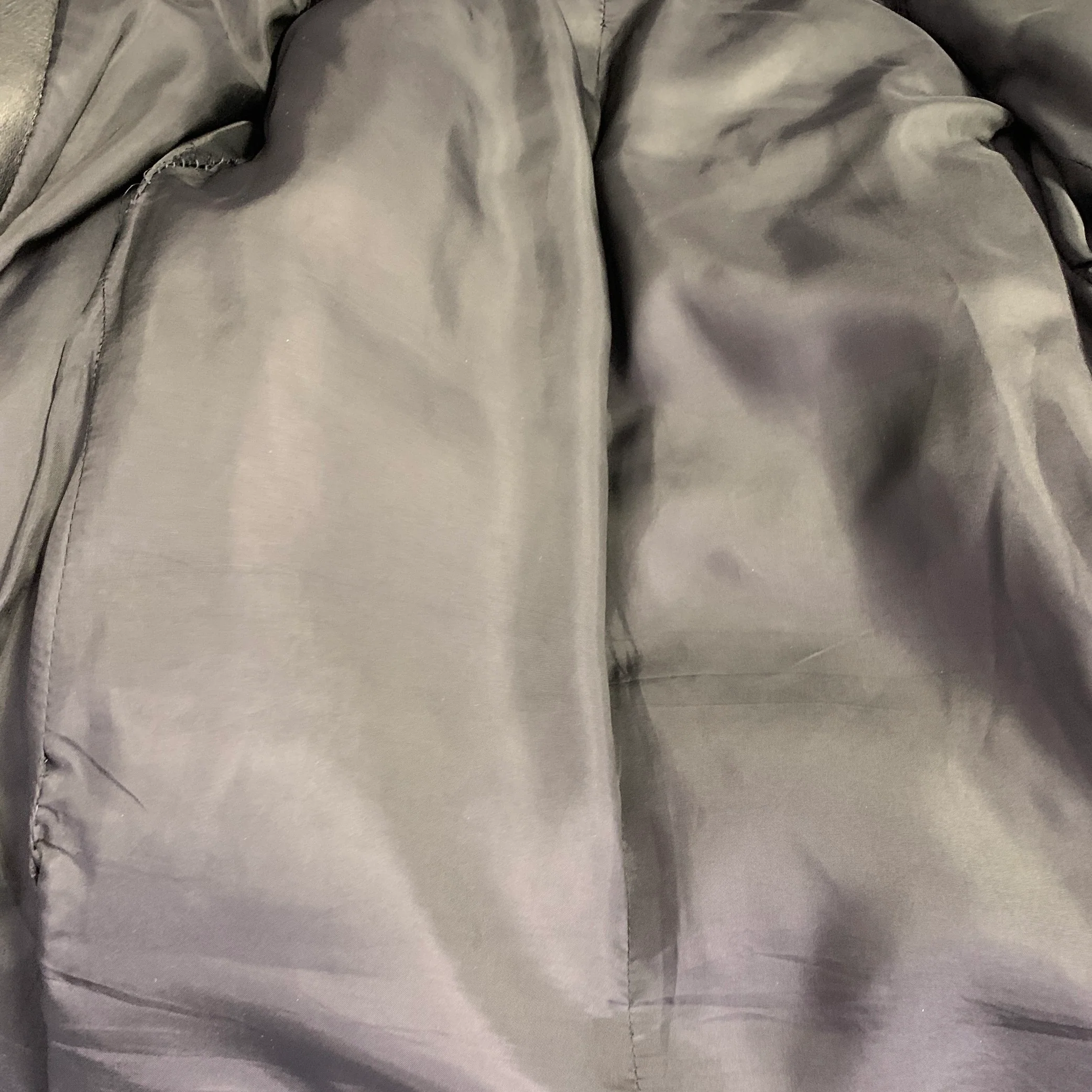 YOHJI YAMAMOTO Size M Black Lambskin Leather Quilted Zip Up Jacket - Image 7