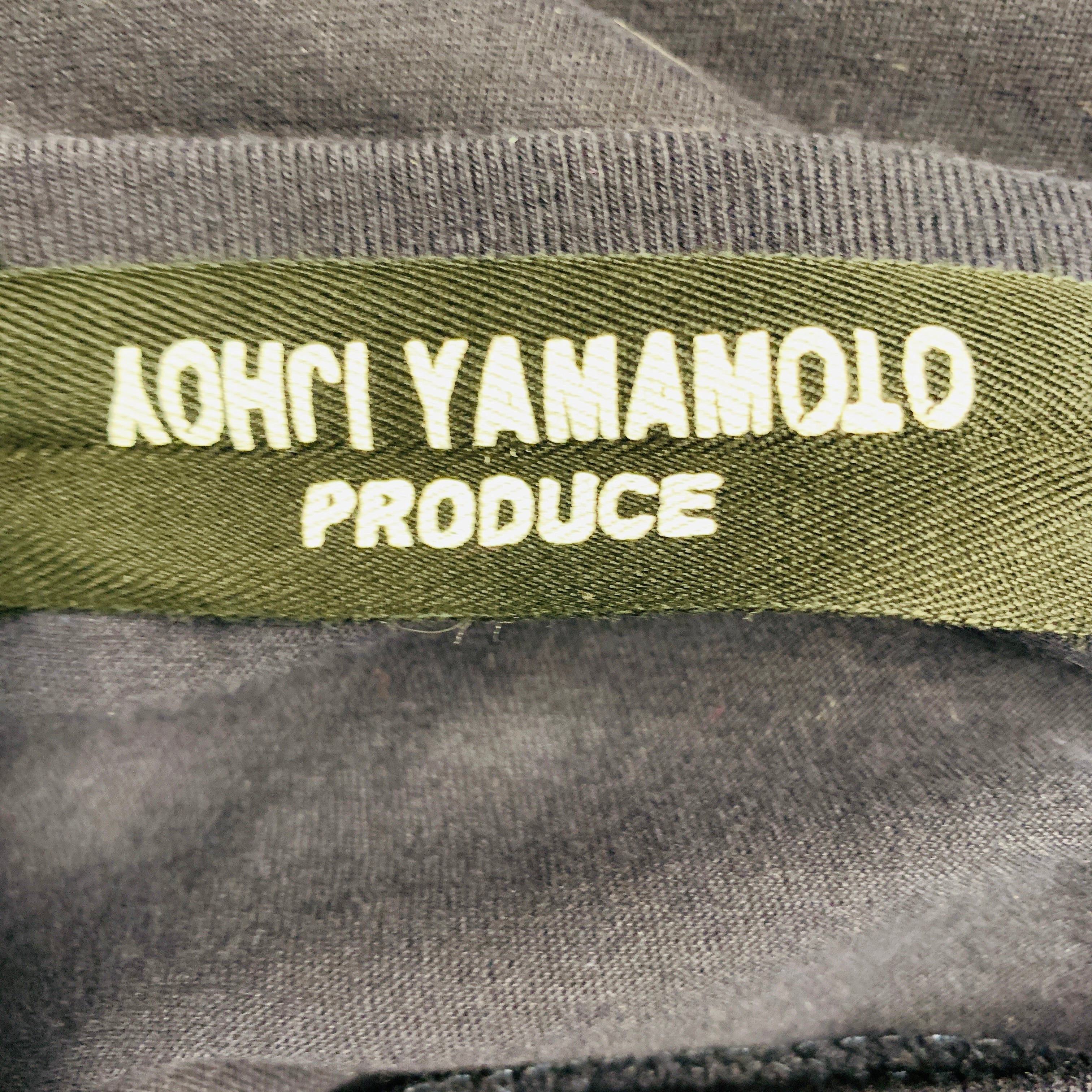 YOHJI YAMAMOTO Size M Navy White Logo Cotton T-shirt - Image 5