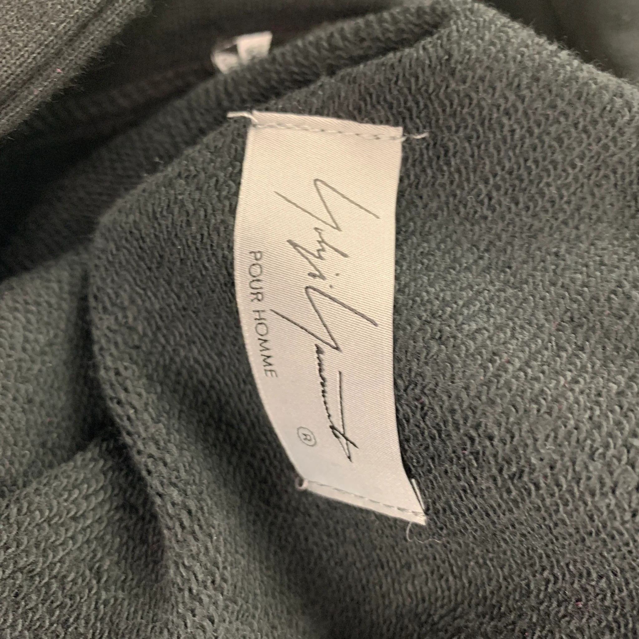 YOHJI YAMAMOTO x NEW ERA Size XL Black White Graphic Cotton Hoodie Sweatshirt - Image 6