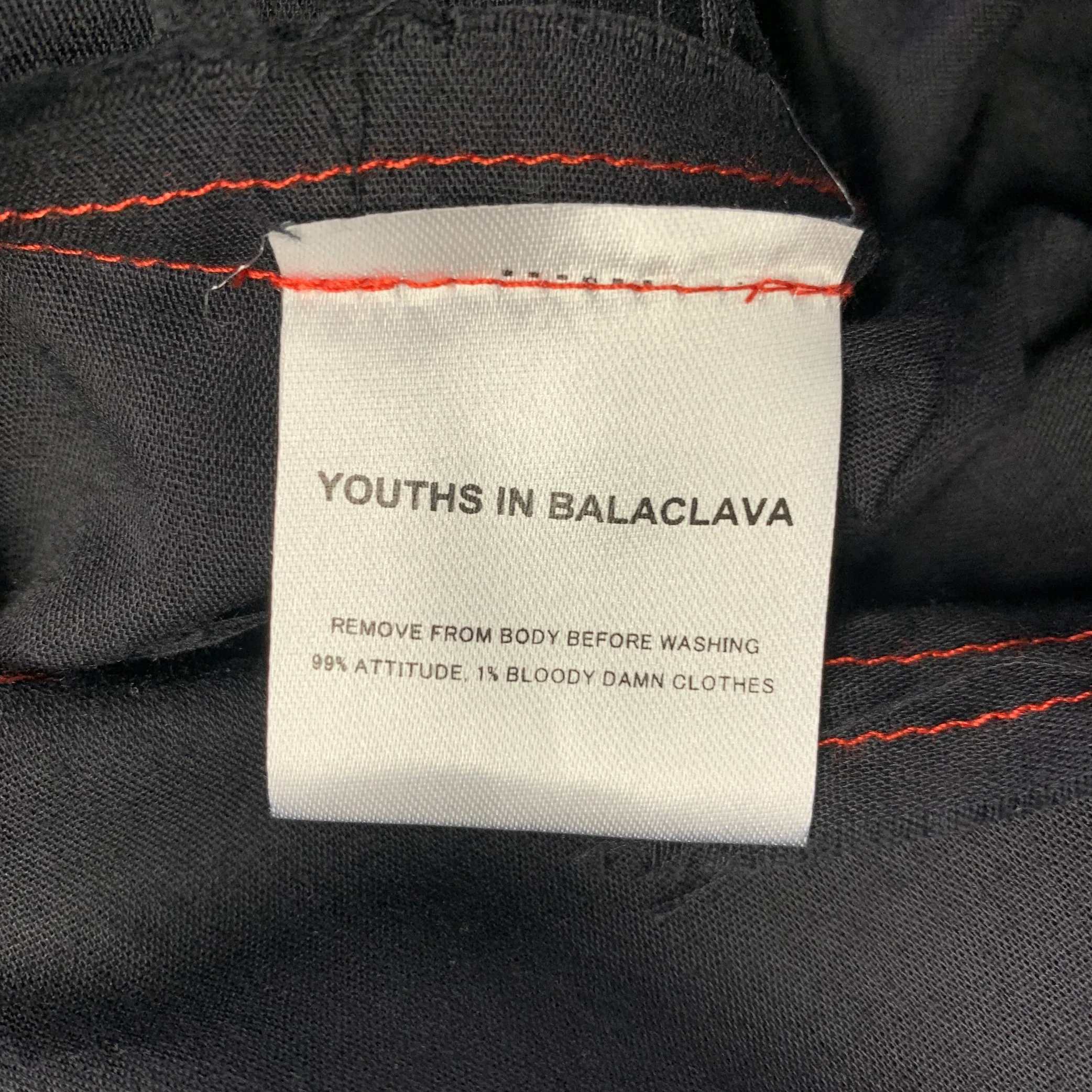 YOUTHS IN BALACLAVA Size S Black Contrast Stitch Long Sleeve Pirate Shirt - Image 8