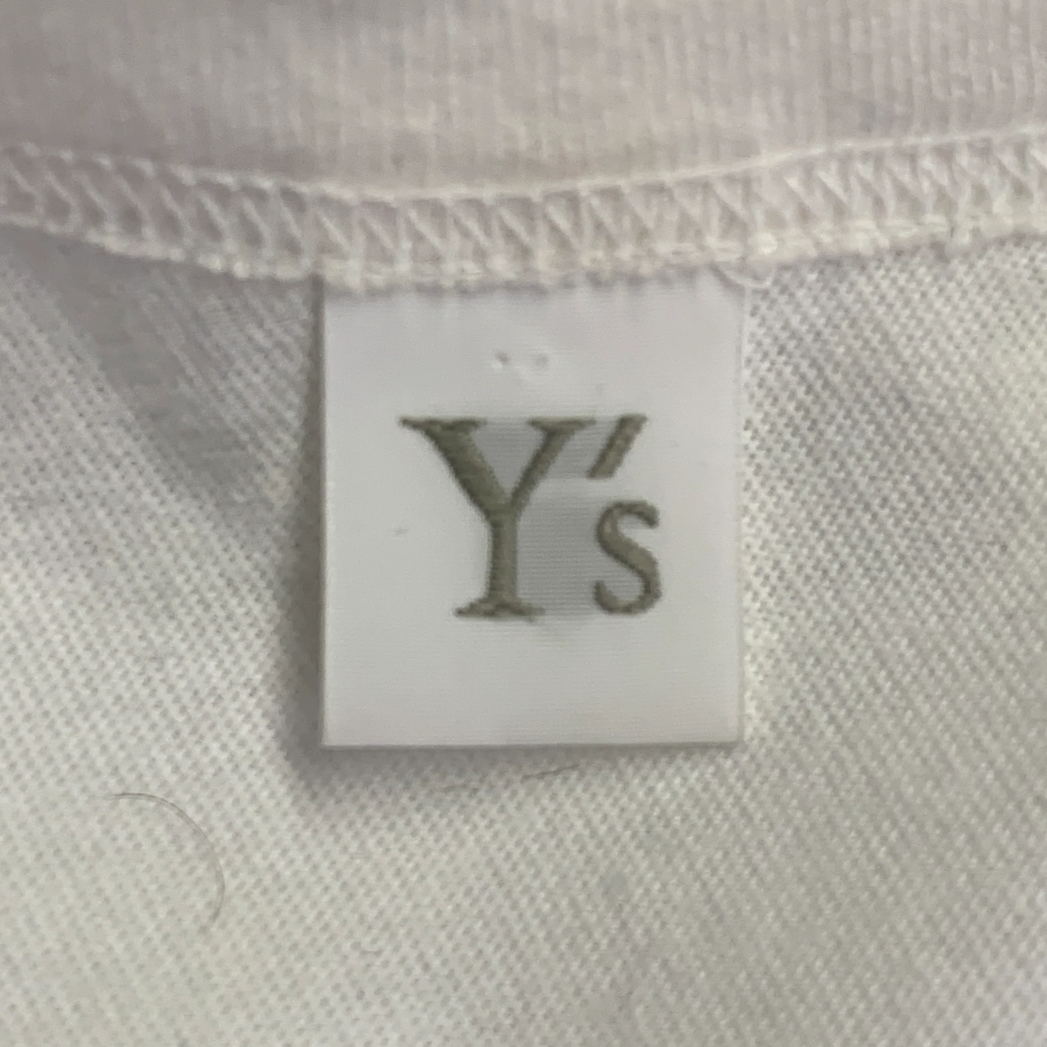 Y's by YOHJI YAMAMOTO Size M White Black Cotton Buttons Sleeveless Crew Neck T-shirt - Image 10