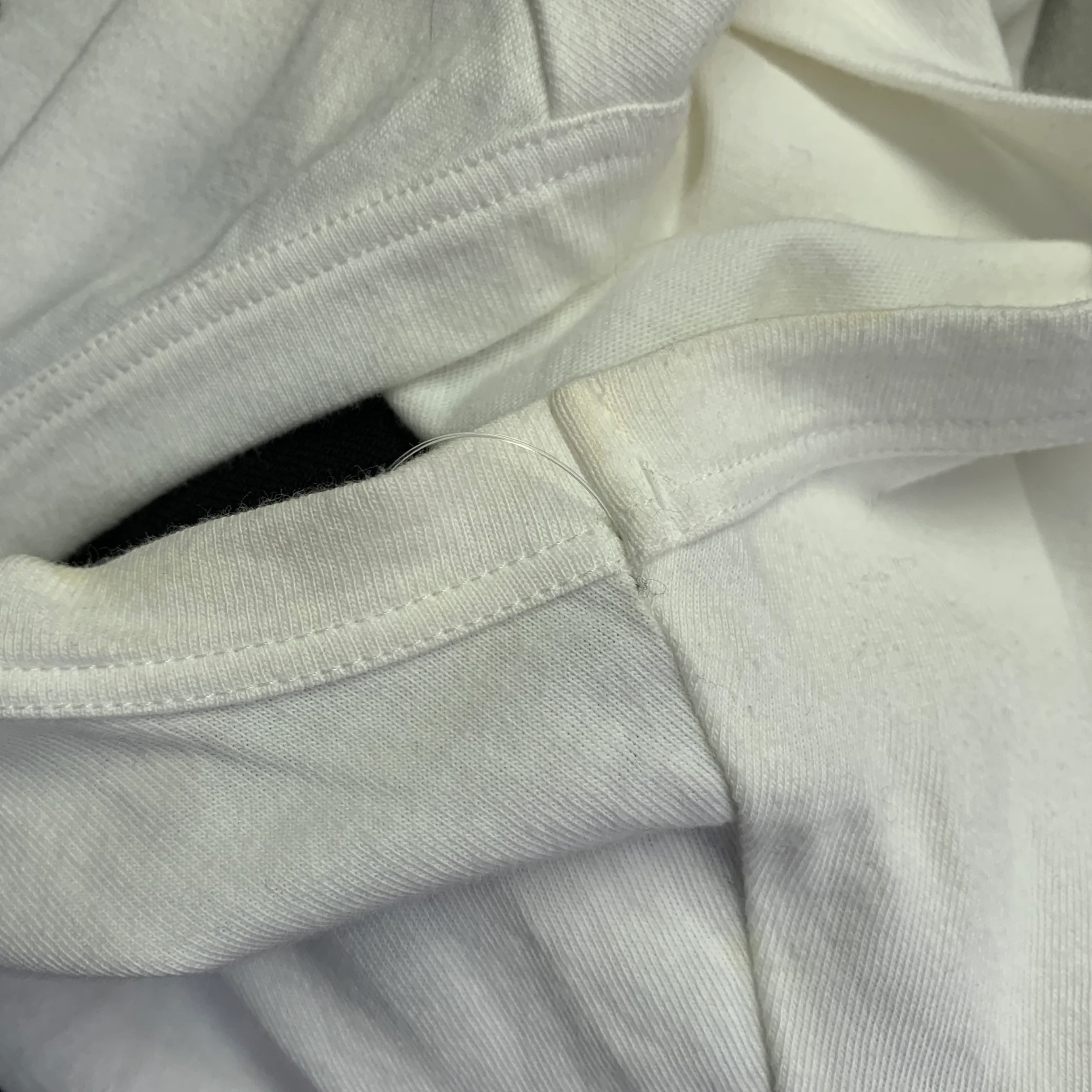 Y's by YOHJI YAMAMOTO Size M White Black Cotton Buttons Sleeveless Crew Neck T-shirt - Image 9